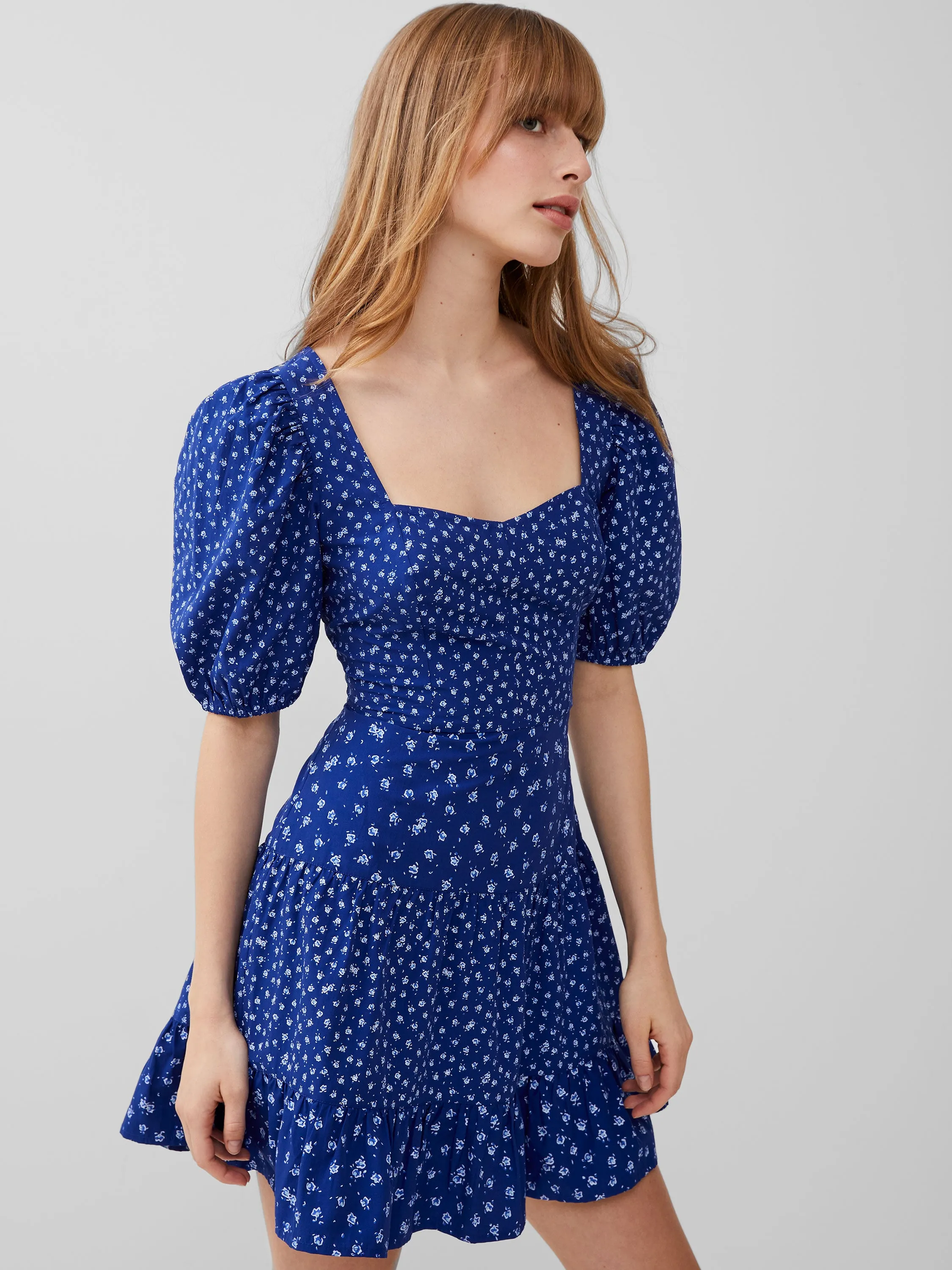 Cotton Printed Sweetheart Dress sold by French Connection