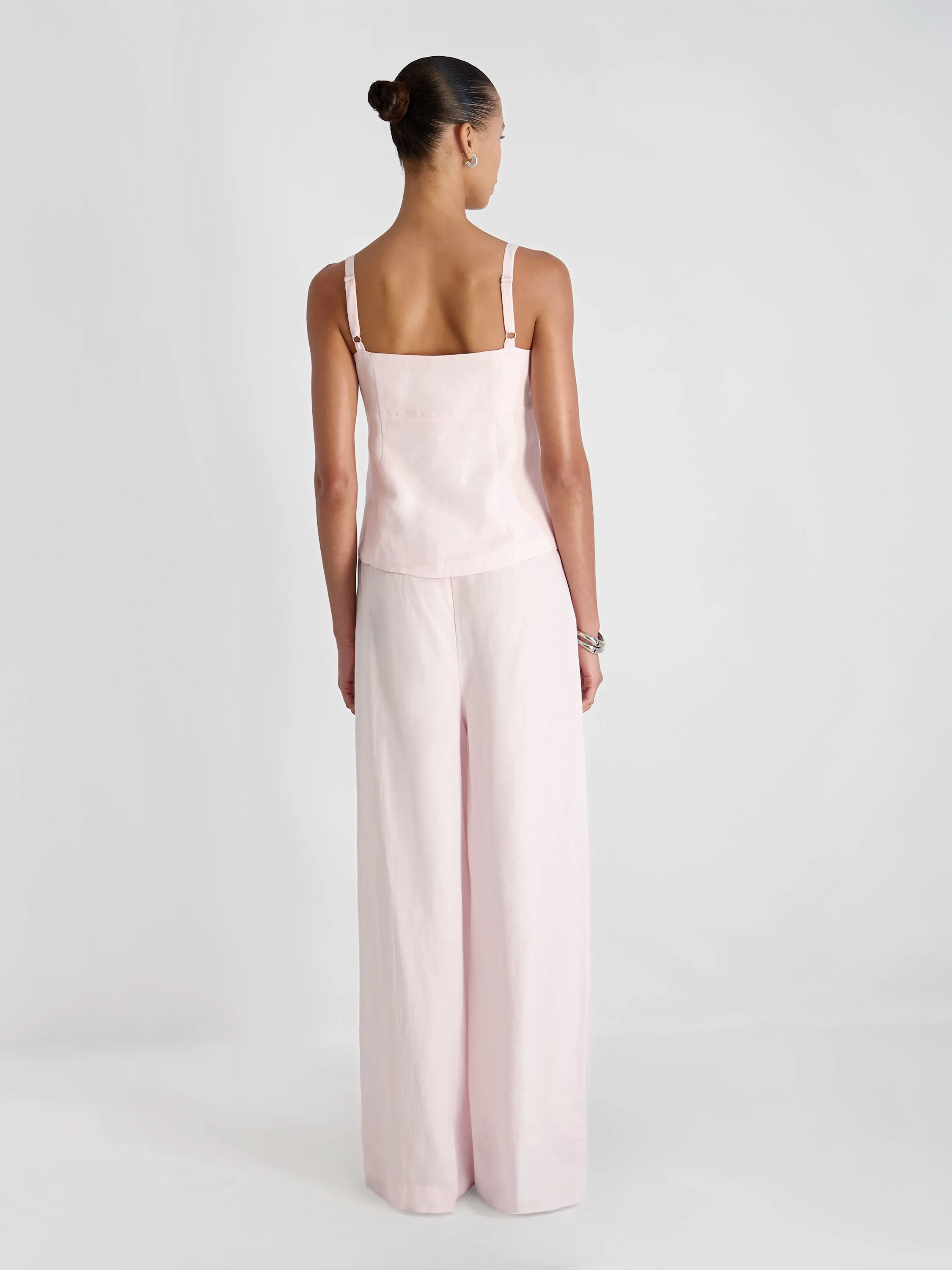 COOPER LINEN WIDE LEG PANTS sold by French Connection product image thumbnail 3