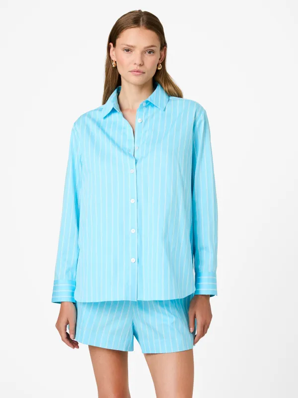 ALEXIS POPLIN STRIPE SHIRT made by French Connection
