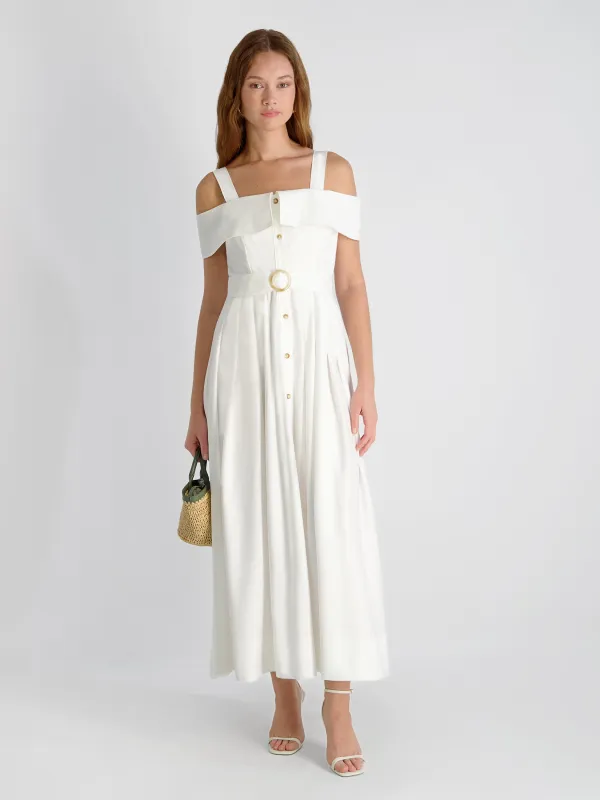 FLUID RAYON MIDI DRESS made by French Connection