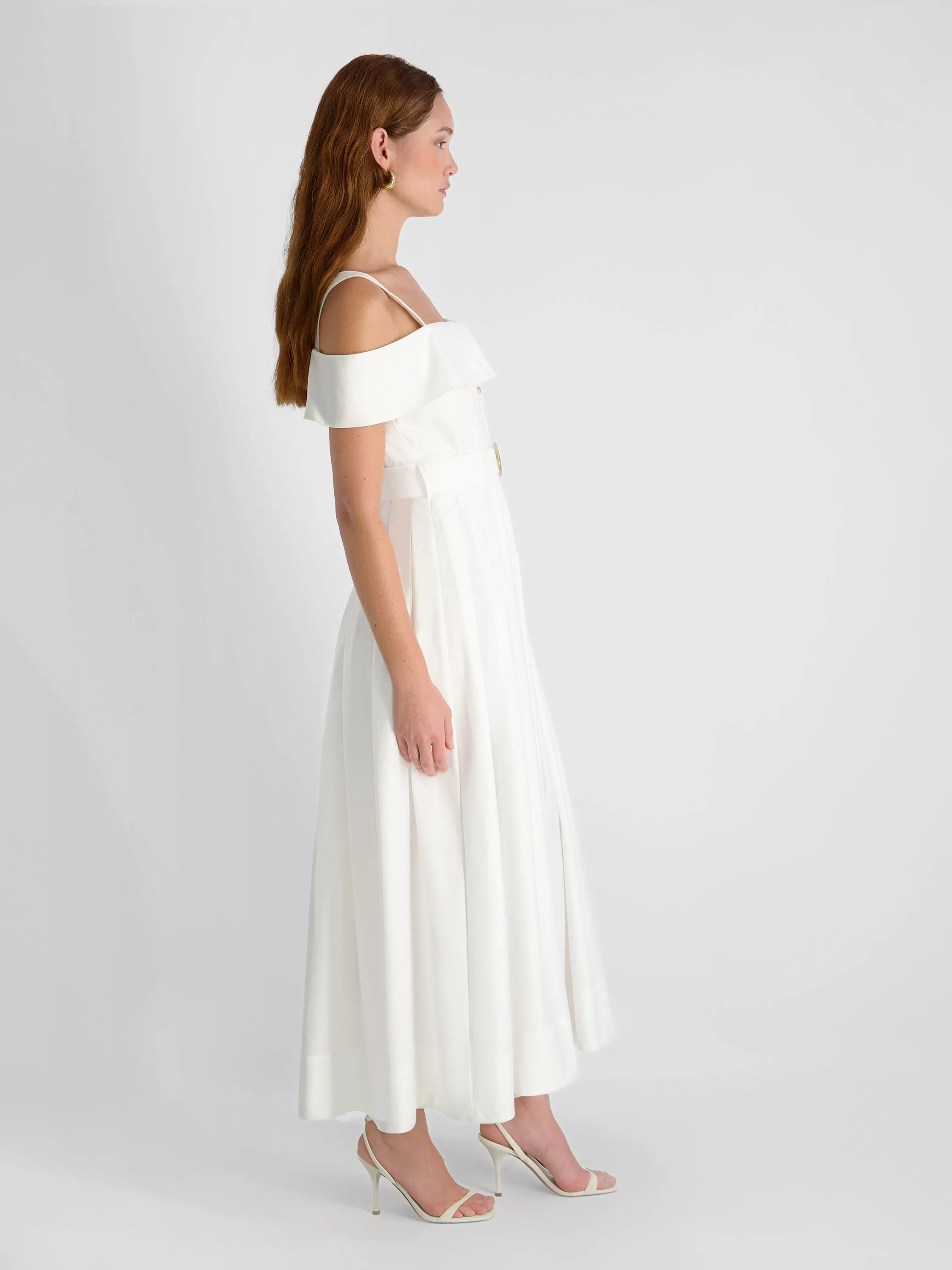 FLUID RAYON MIDI DRESS sold by French Connection product image thumbnail 4
