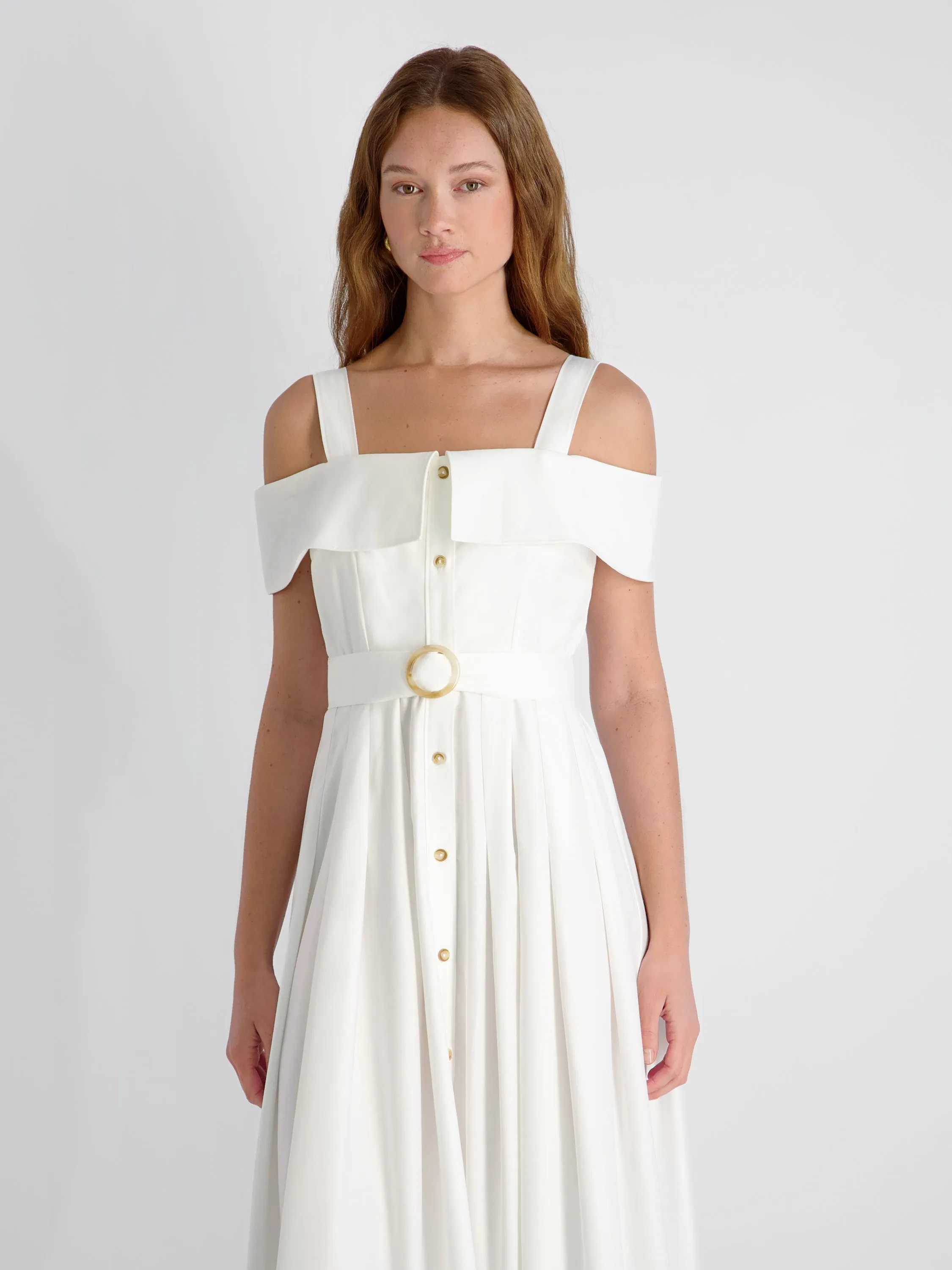 FLUID RAYON MIDI DRESS sold by French Connection product image thumbnail 2