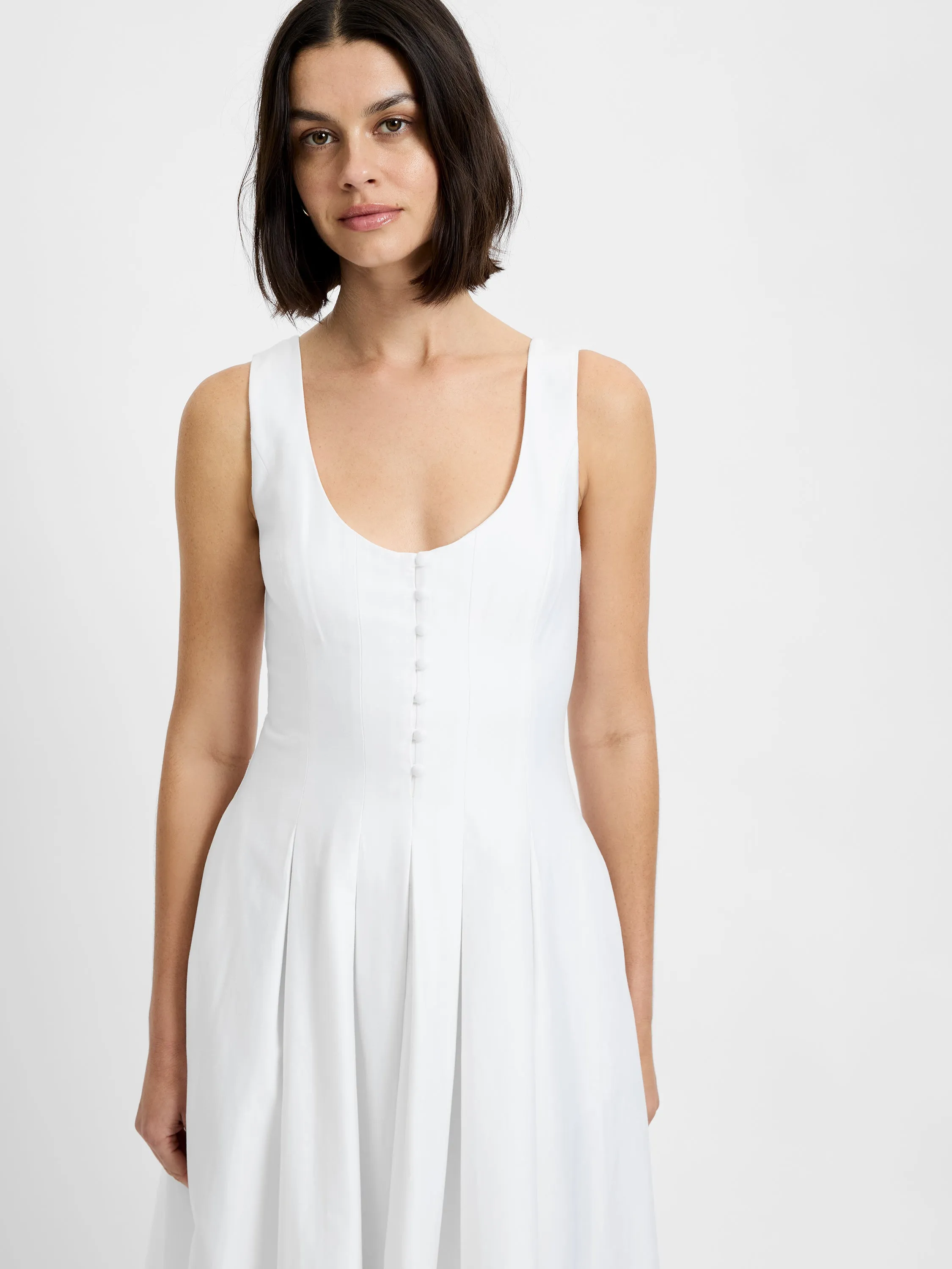 COTTON SATEEN MIDI DRESS sold by French Connection product image thumbnail 2