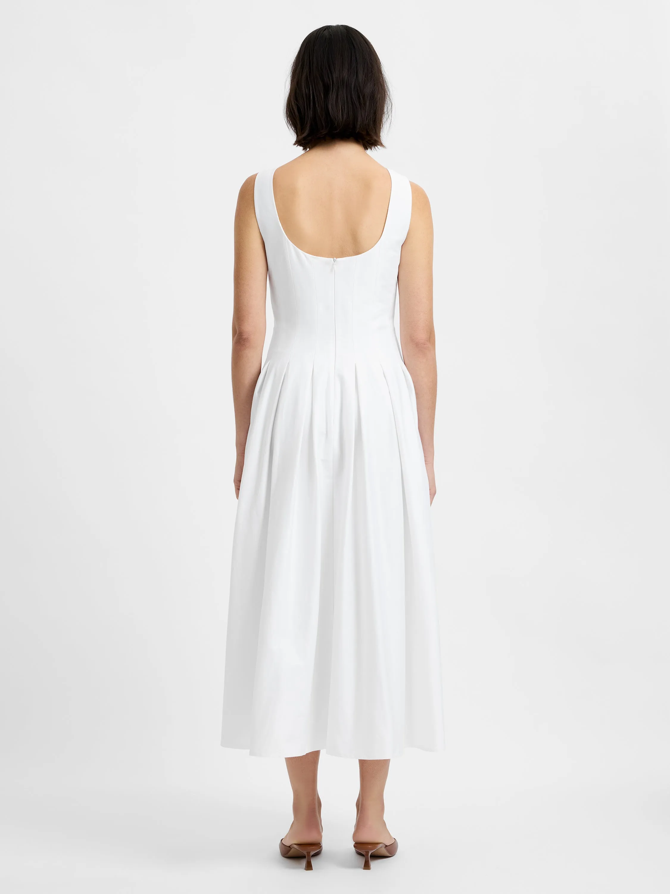 COTTON SATEEN MIDI DRESS sold by French Connection product image thumbnail 4