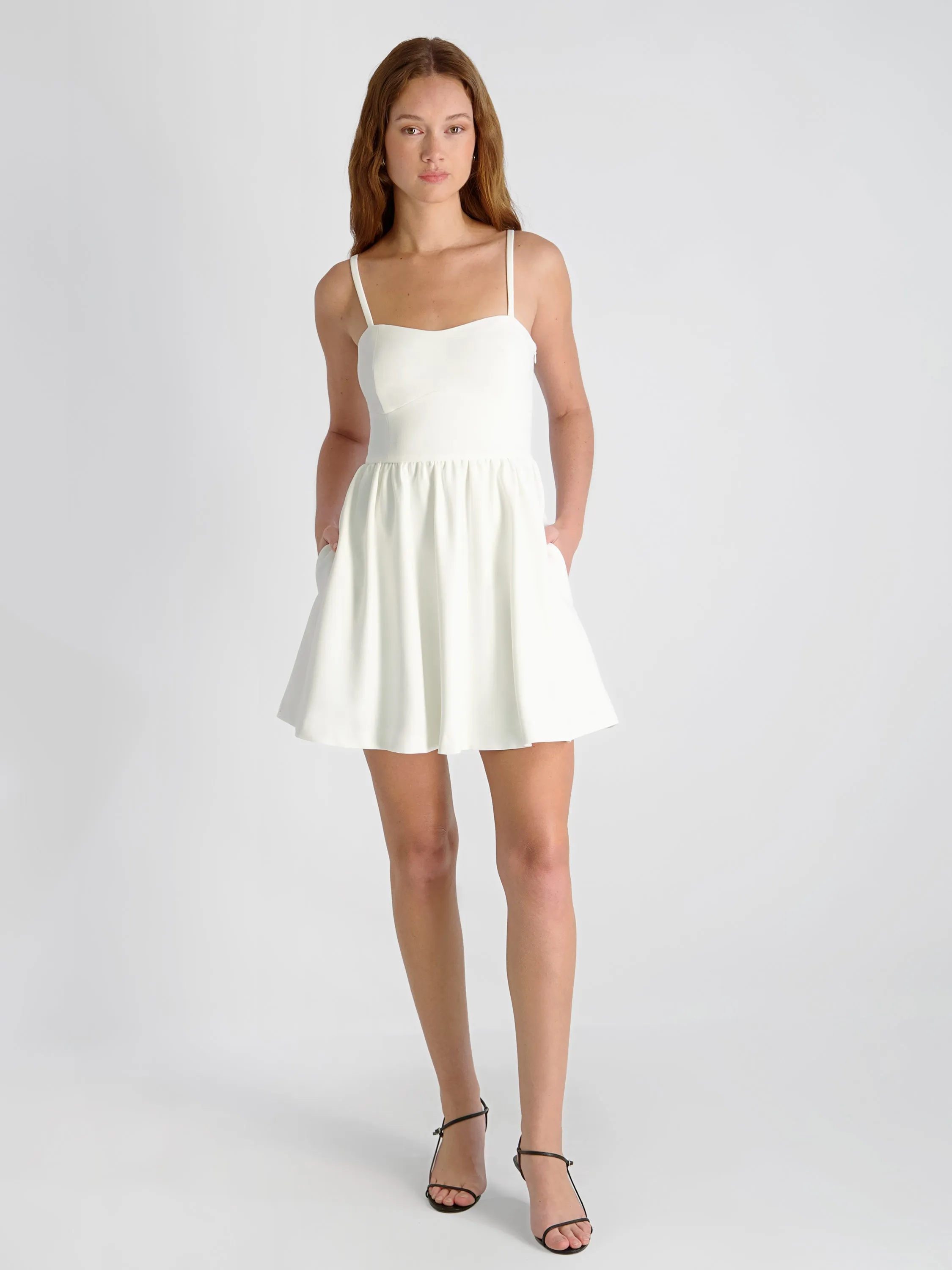 WHISPER MULTI SEAM STRAPPY MINI DRESS sold by French Connection product image thumbnail 5