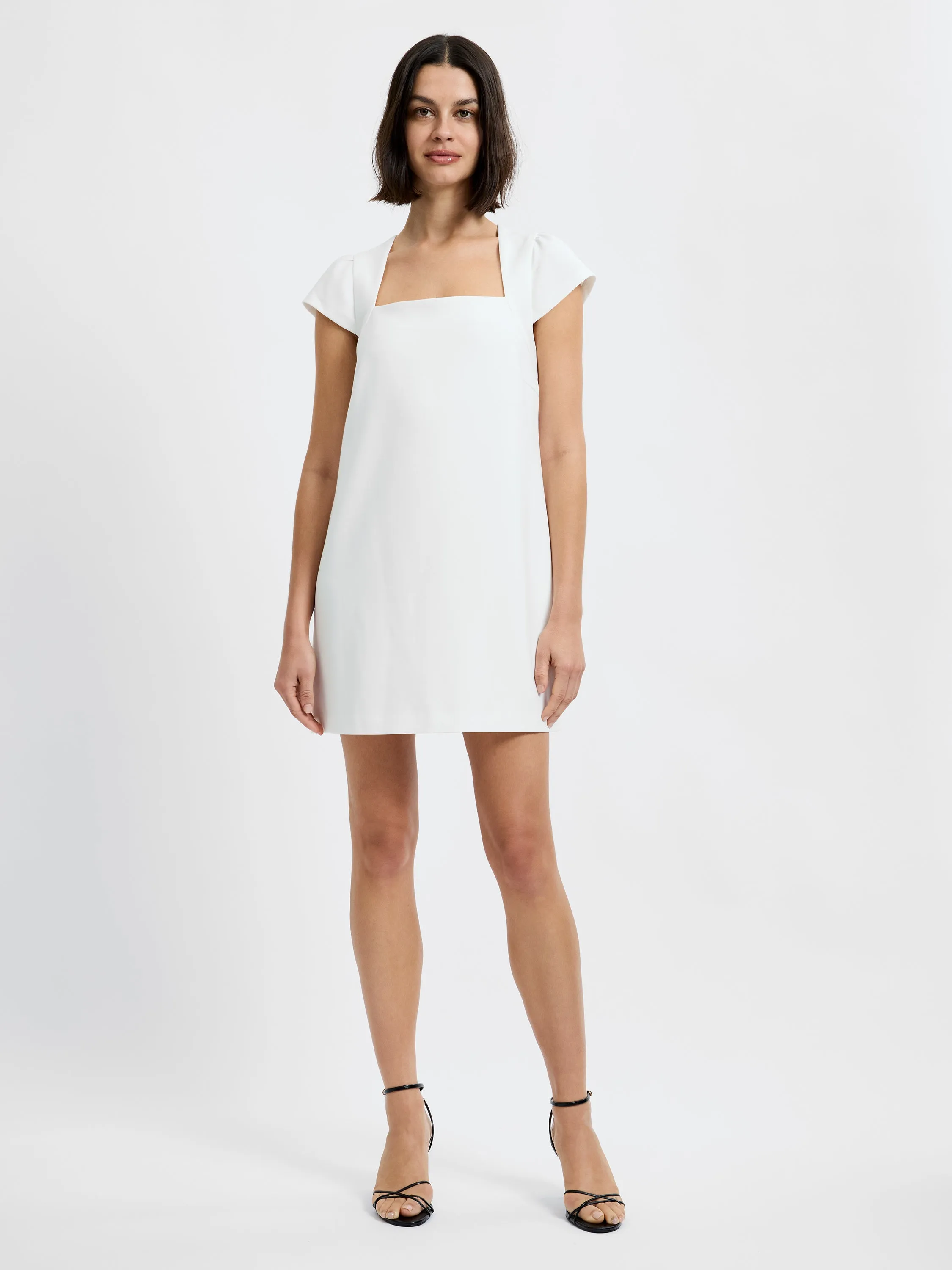WHISPER SQUARE NECK CAP SLEEVE MINI DRESS sold by French Connection product image thumbnail 4
