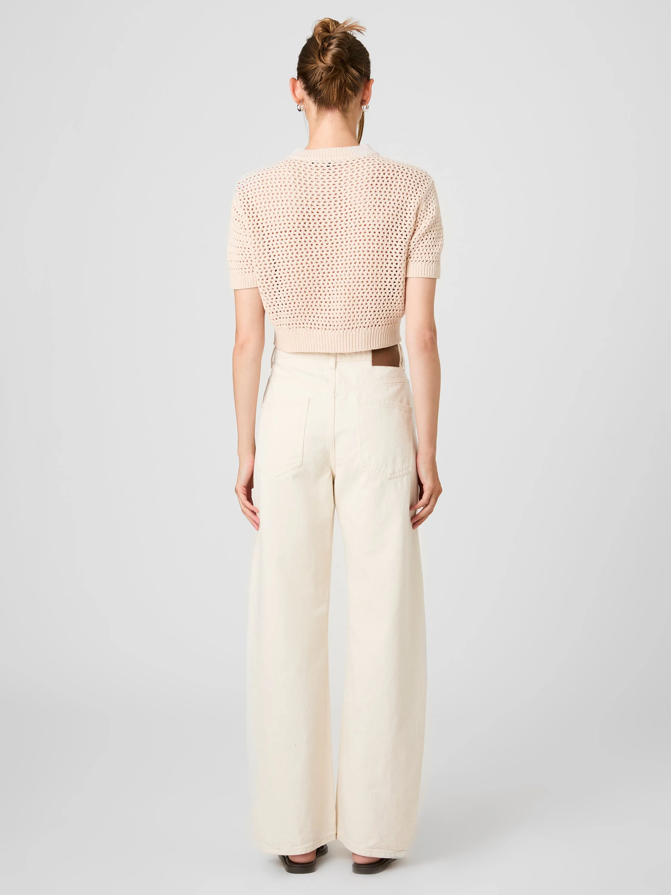 TEDDY ALL OVER KNIT SHORT SLEEVE TOP sold by French Connection product image thumbnail 3