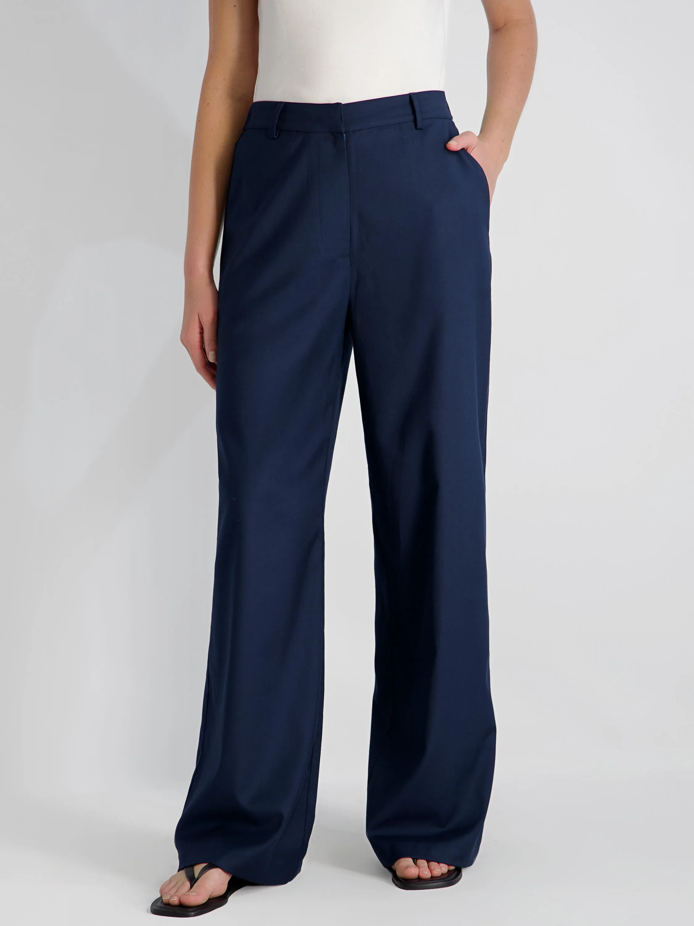 LIGHTWEIGHT TWILL RELAXED TROUSERS sold by French Connection product image thumbnail 2