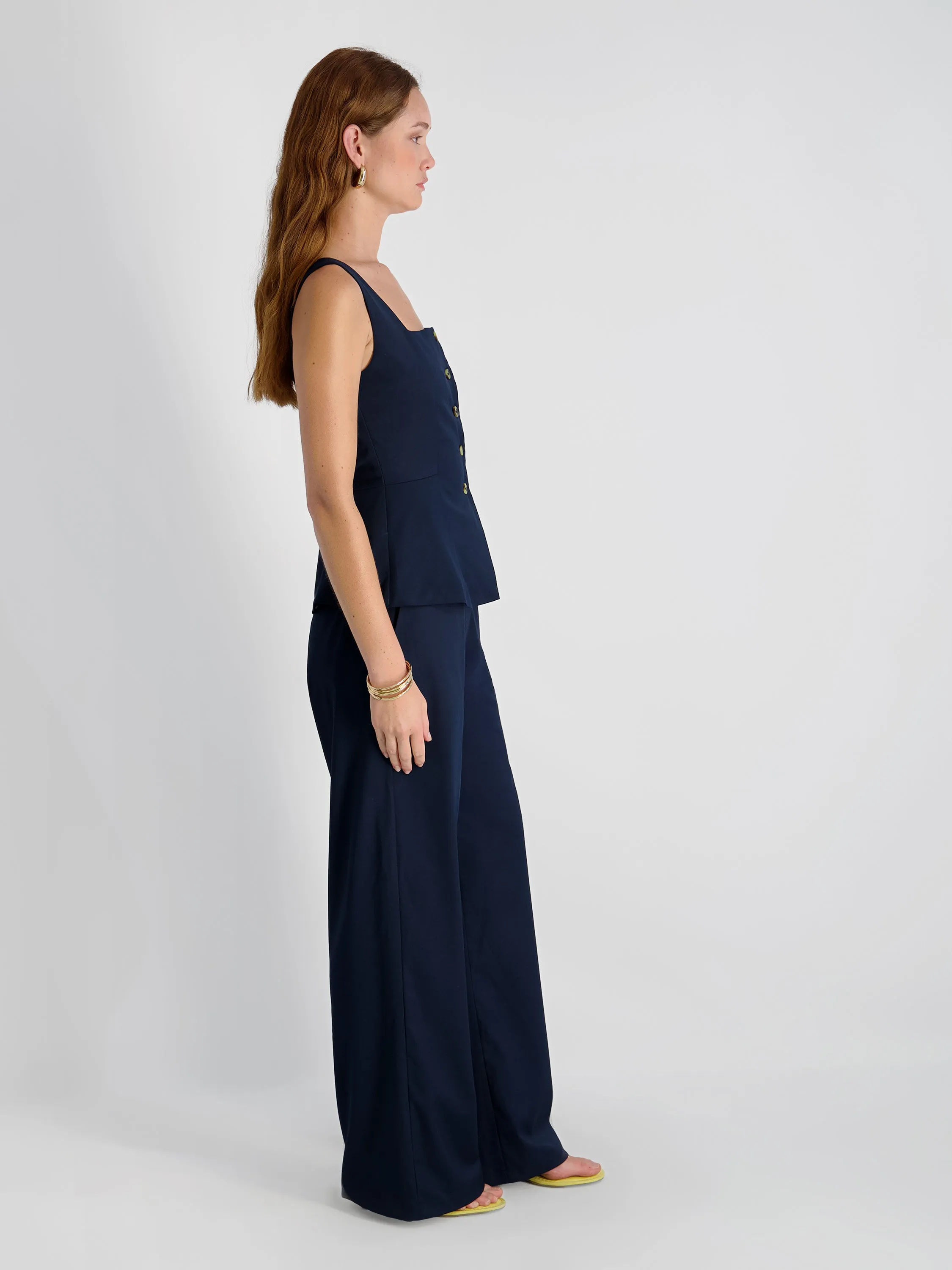 LIGHTWEIGHT TWILL RELAXED TROUSERS sold by French Connection product image thumbnail 5