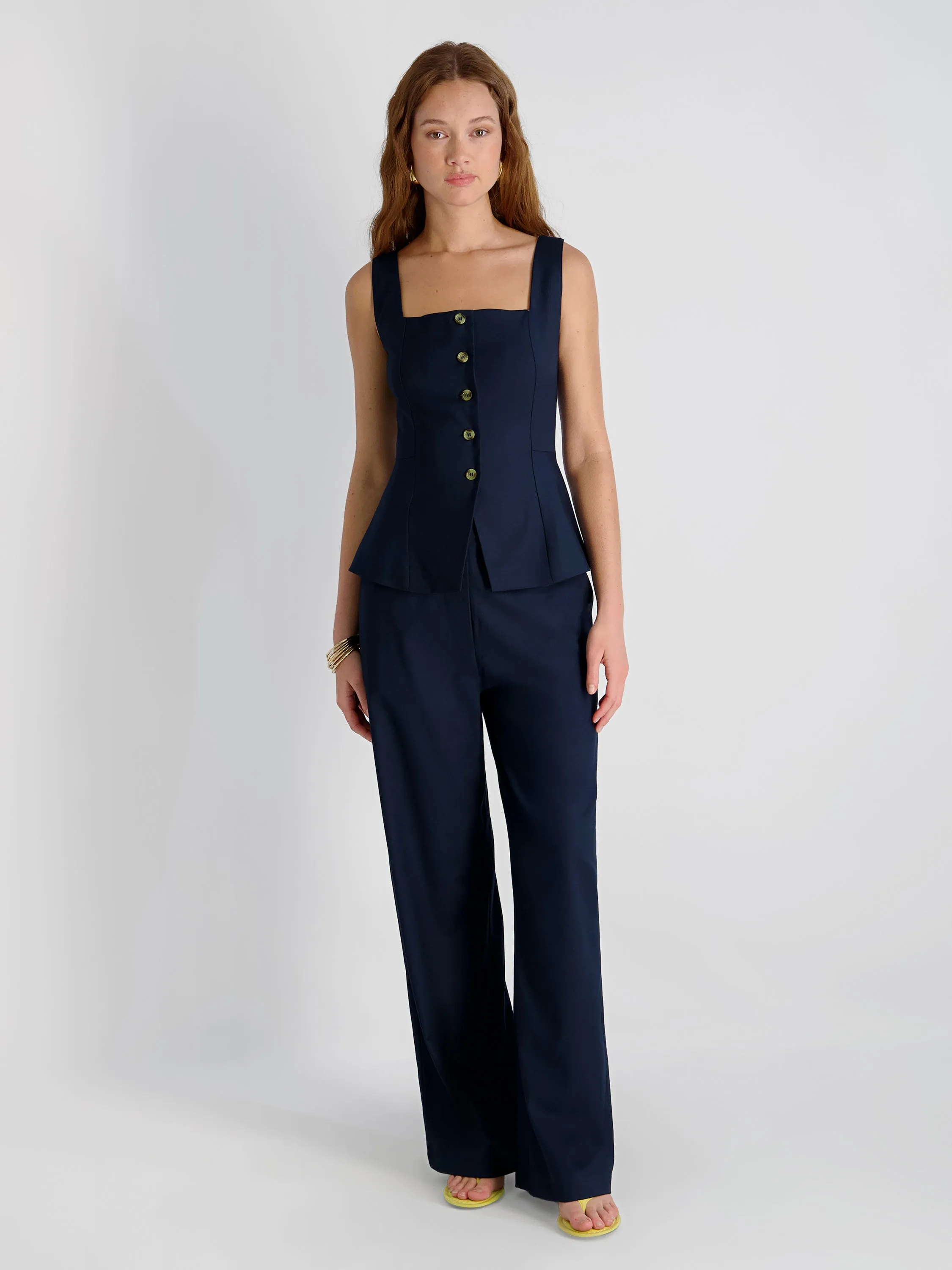 LIGHTWEIGHT TWILL RELAXED TROUSERS sold by French Connection product image thumbnail 4