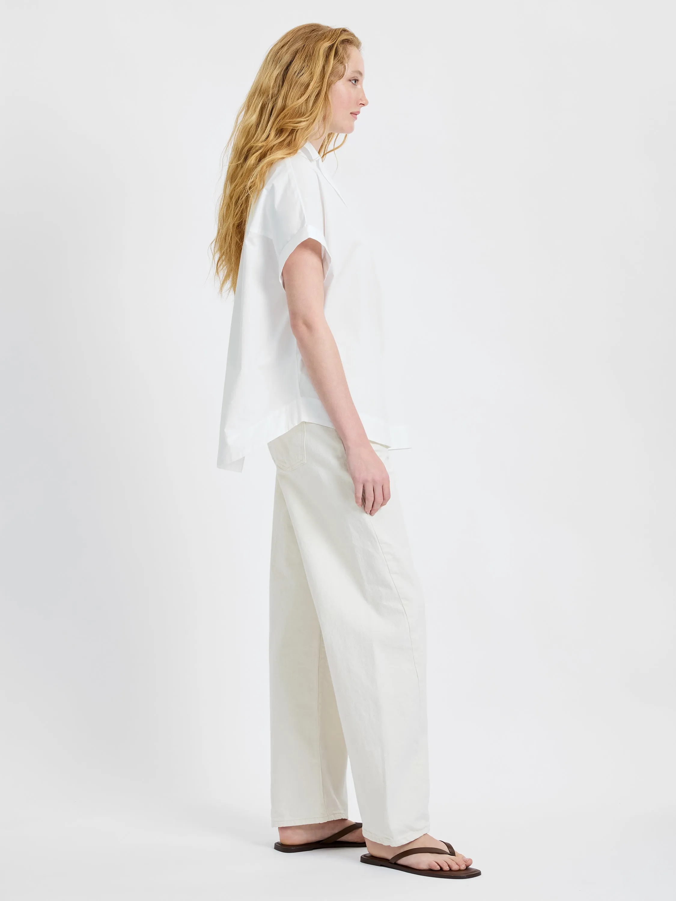 POPLIN COLLAR SHORT SLEEVE PULLOVER sold by French Connection product image thumbnail 5