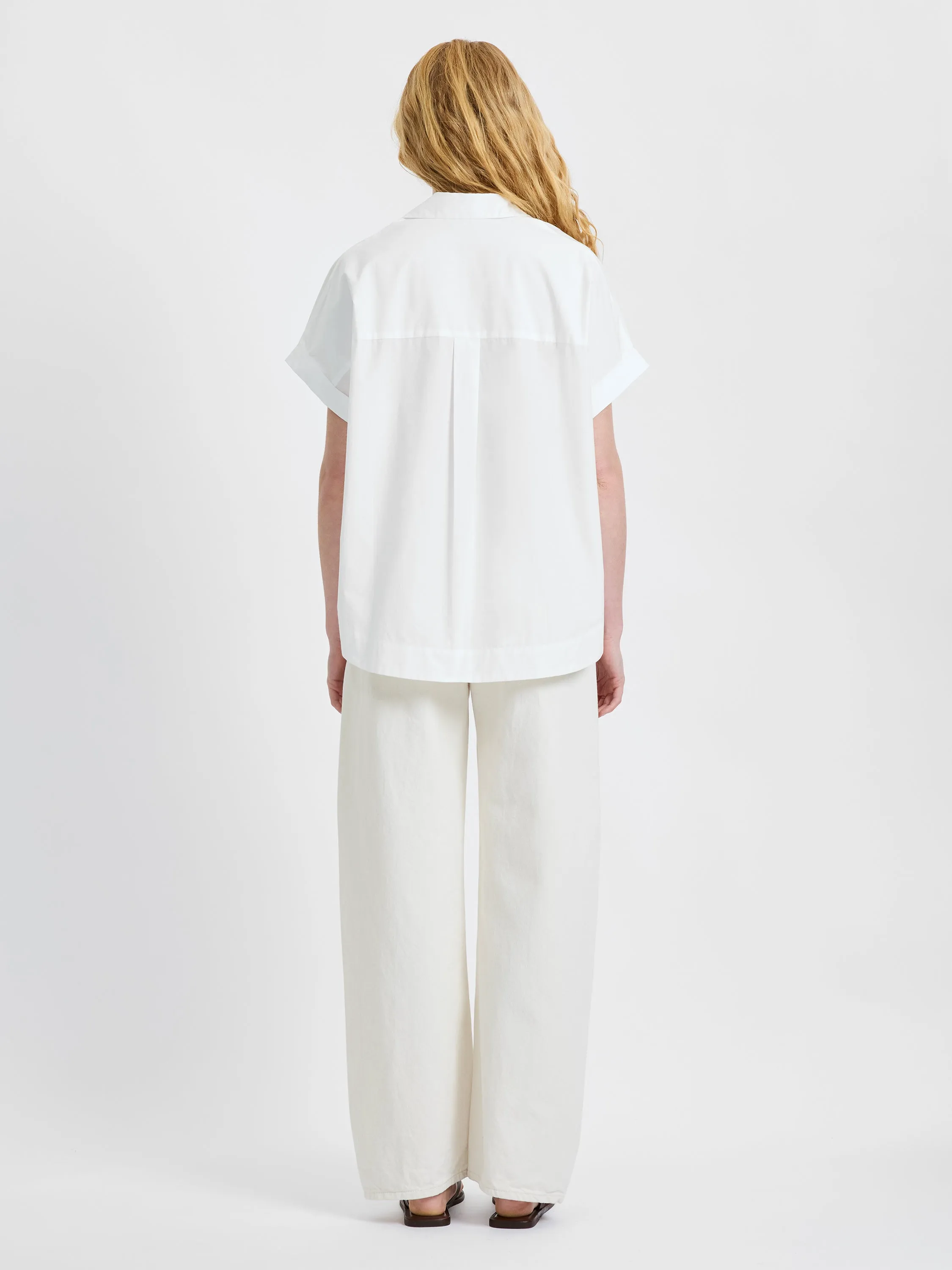 POPLIN COLLAR SHORT SLEEVE PULLOVER sold by French Connection product image thumbnail 4