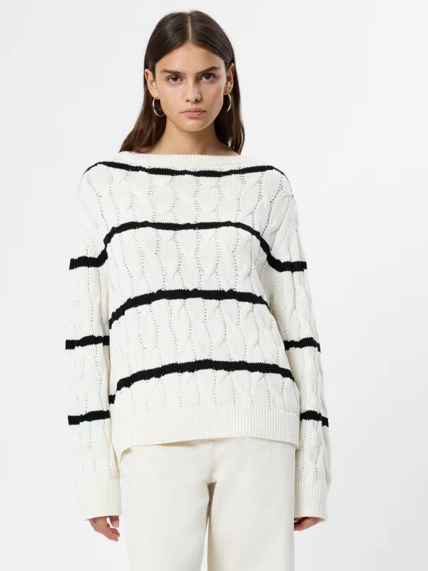 MOZART CHUNKY CABLE KNIT PULLOVER made by French Connection