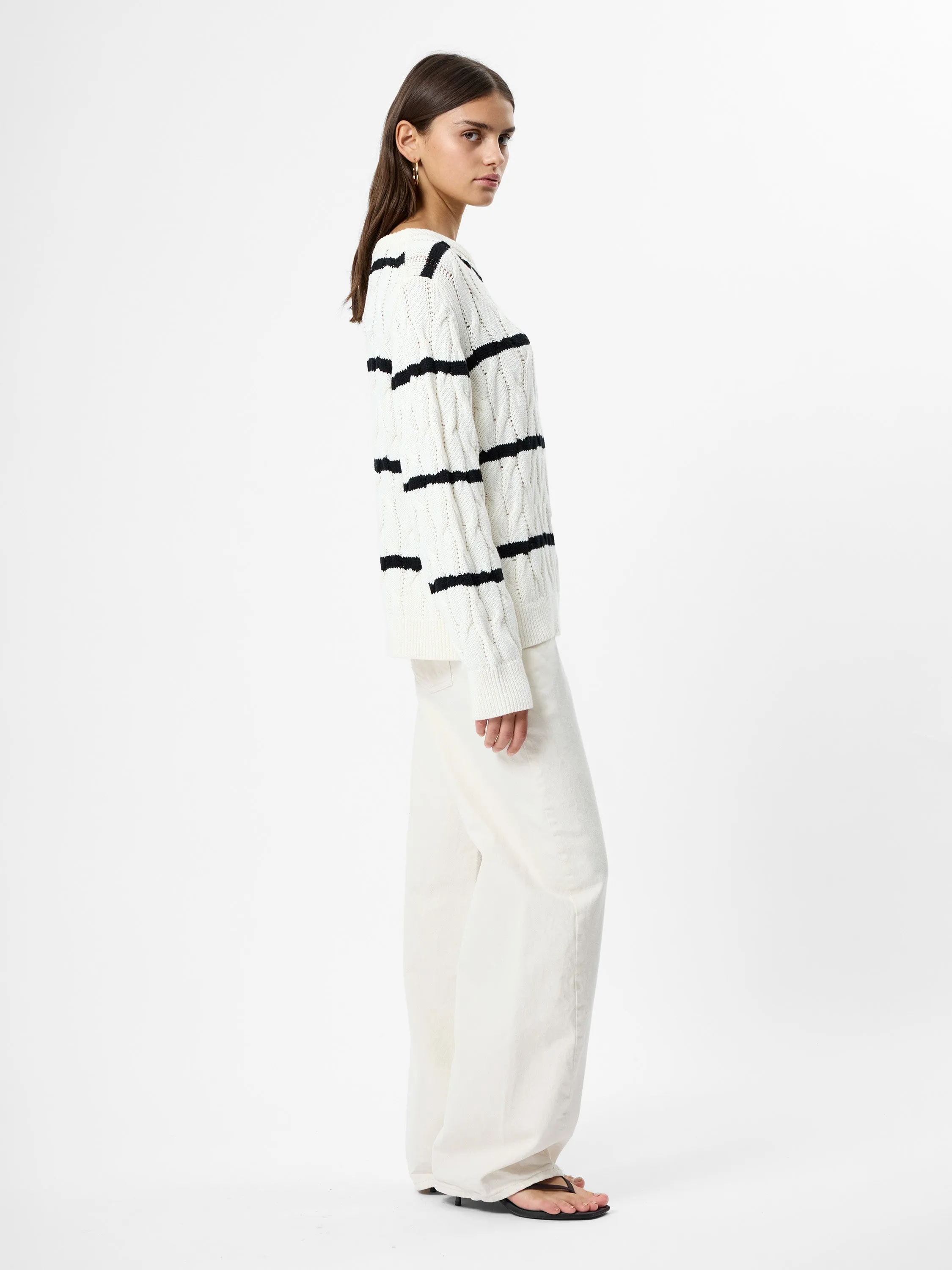 MOZART CHUNKY CABLE KNIT PULLOVER SWEATER sold by French Connection product image thumbnail 4