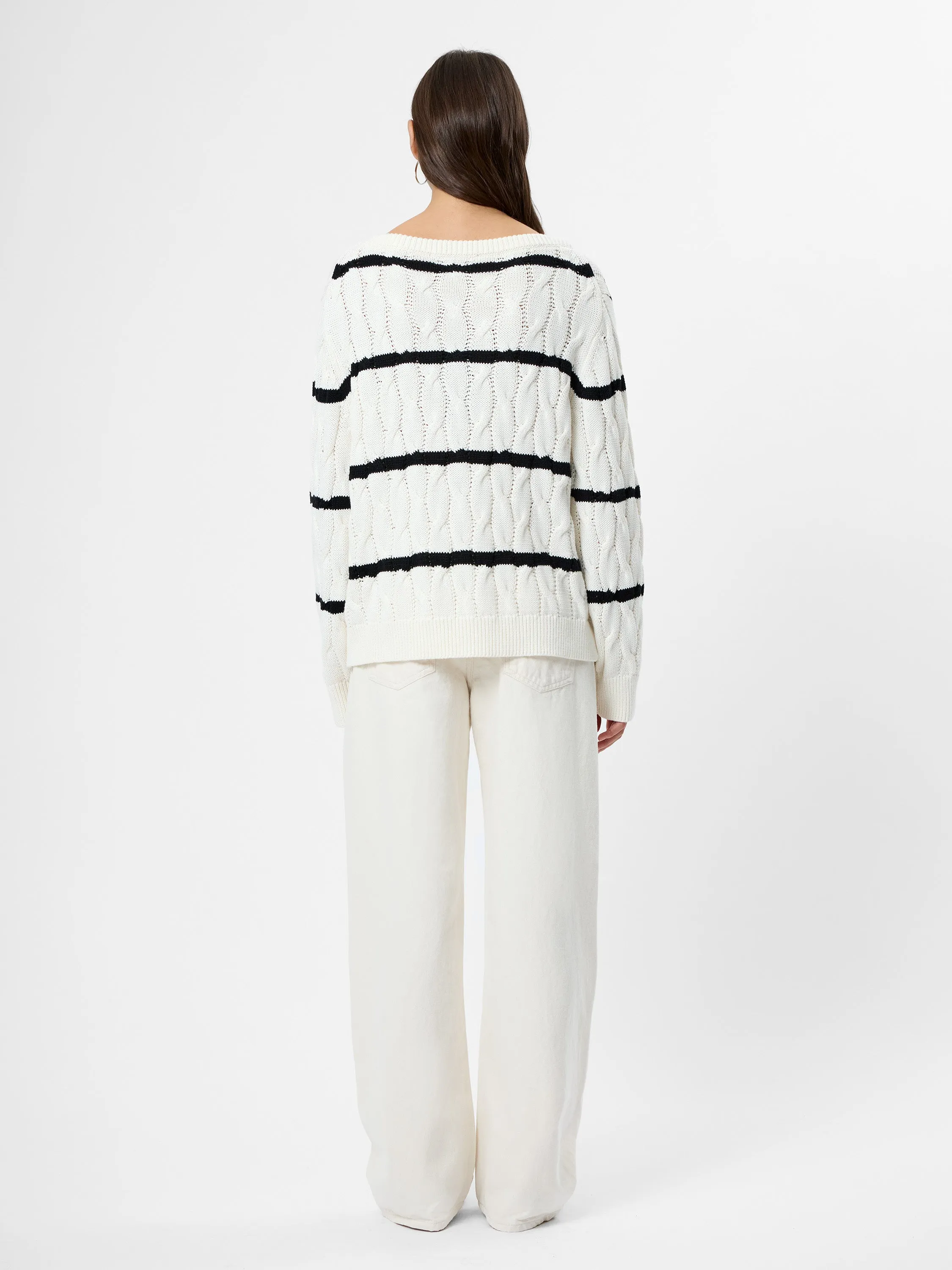 MOZART CHUNKY CABLE KNIT PULLOVER SWEATER sold by French Connection product image thumbnail 5