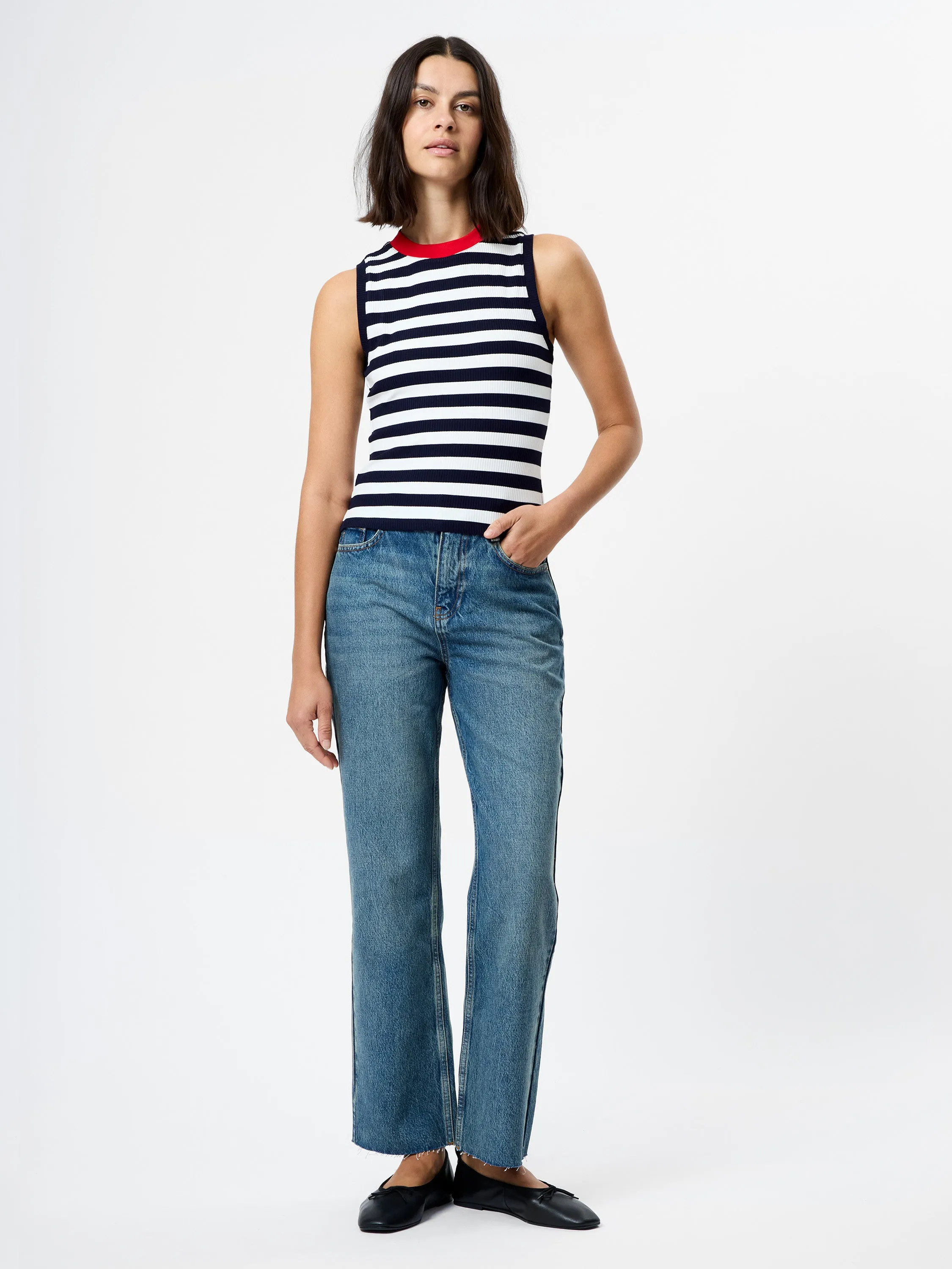 ESMAE RIB KNIT SLEEVELESS TOP sold by French Connection product image thumbnail 2