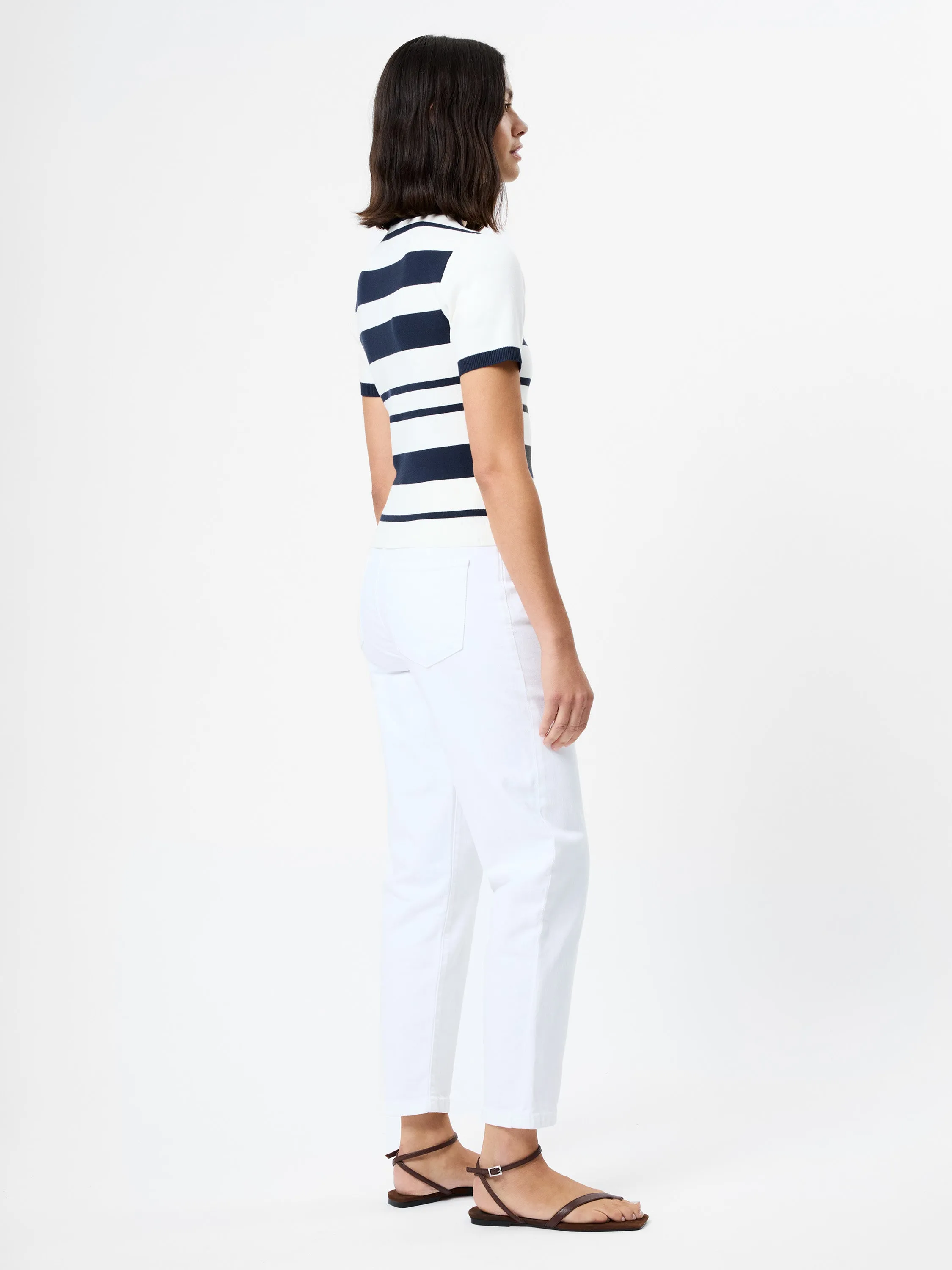 MAXIME KNIT STRIPED SHORT SLEEVE TOP sold by French Connection product image thumbnail 4