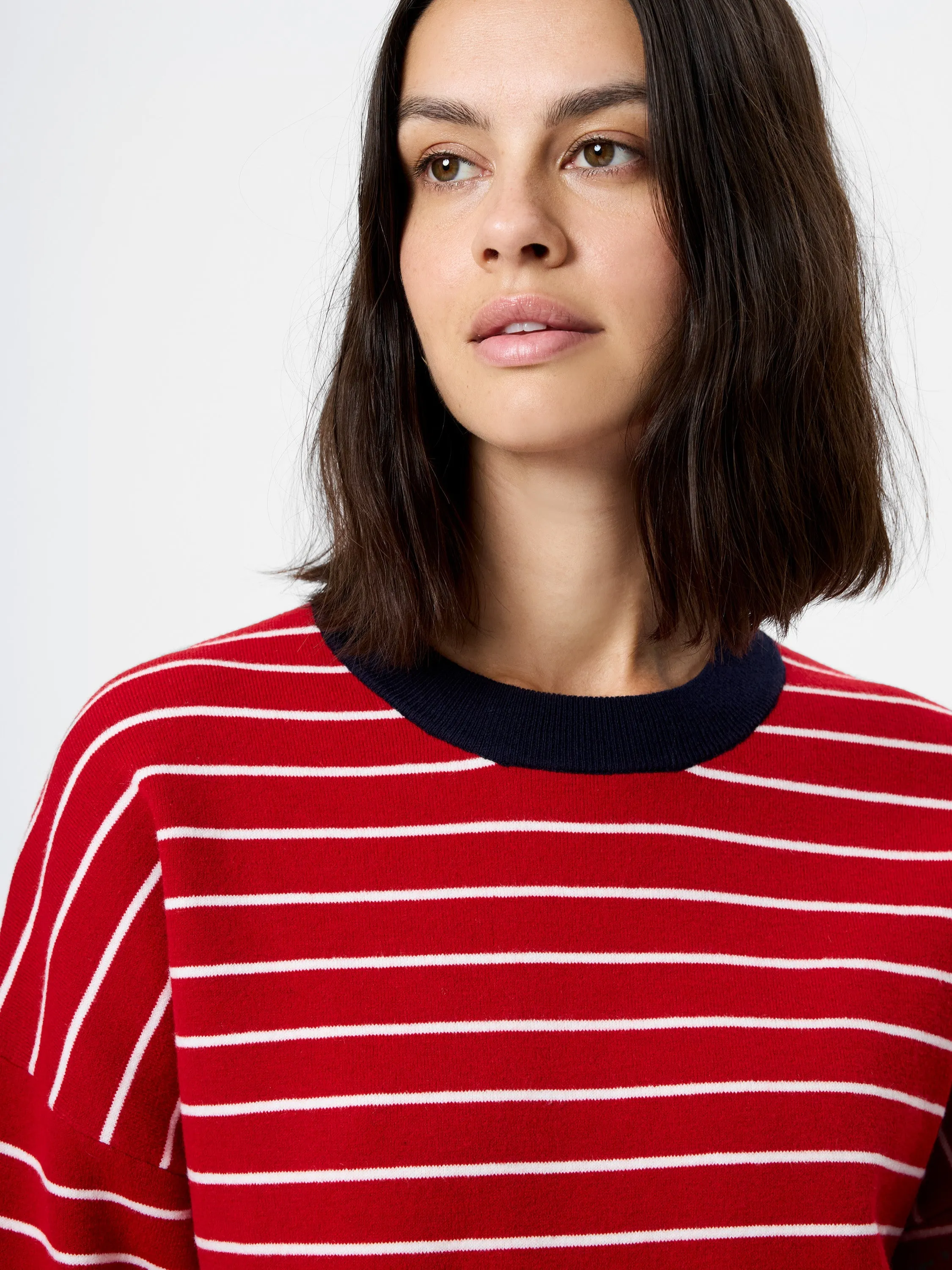 MARLEY KNIT STRIPED CREW NECK sold by French Connection product image thumbnail 2