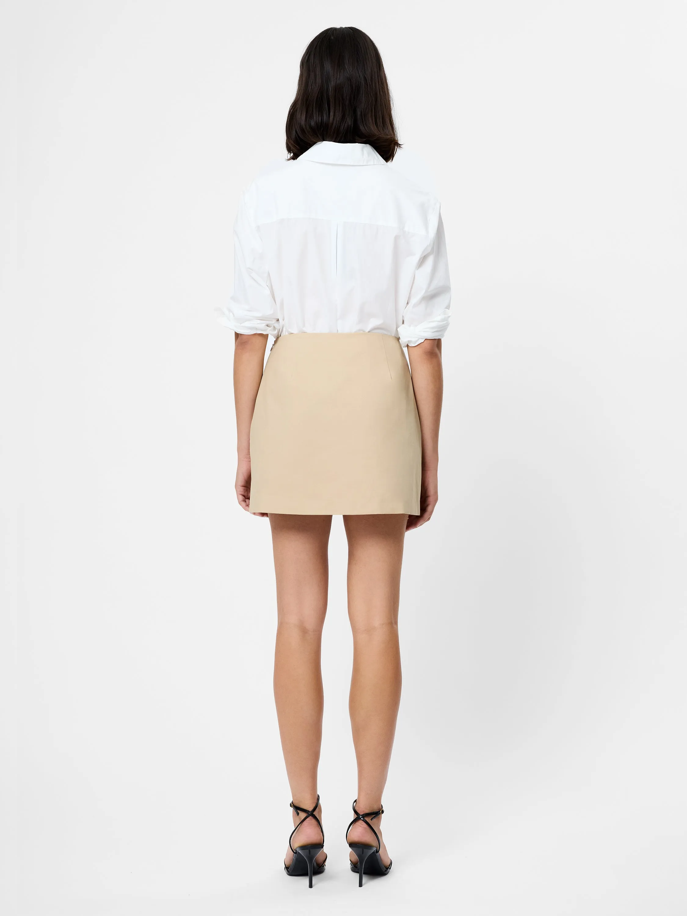 COTTON TWILL TRENCH MINI SKIRT sold by French Connection product image thumbnail 3