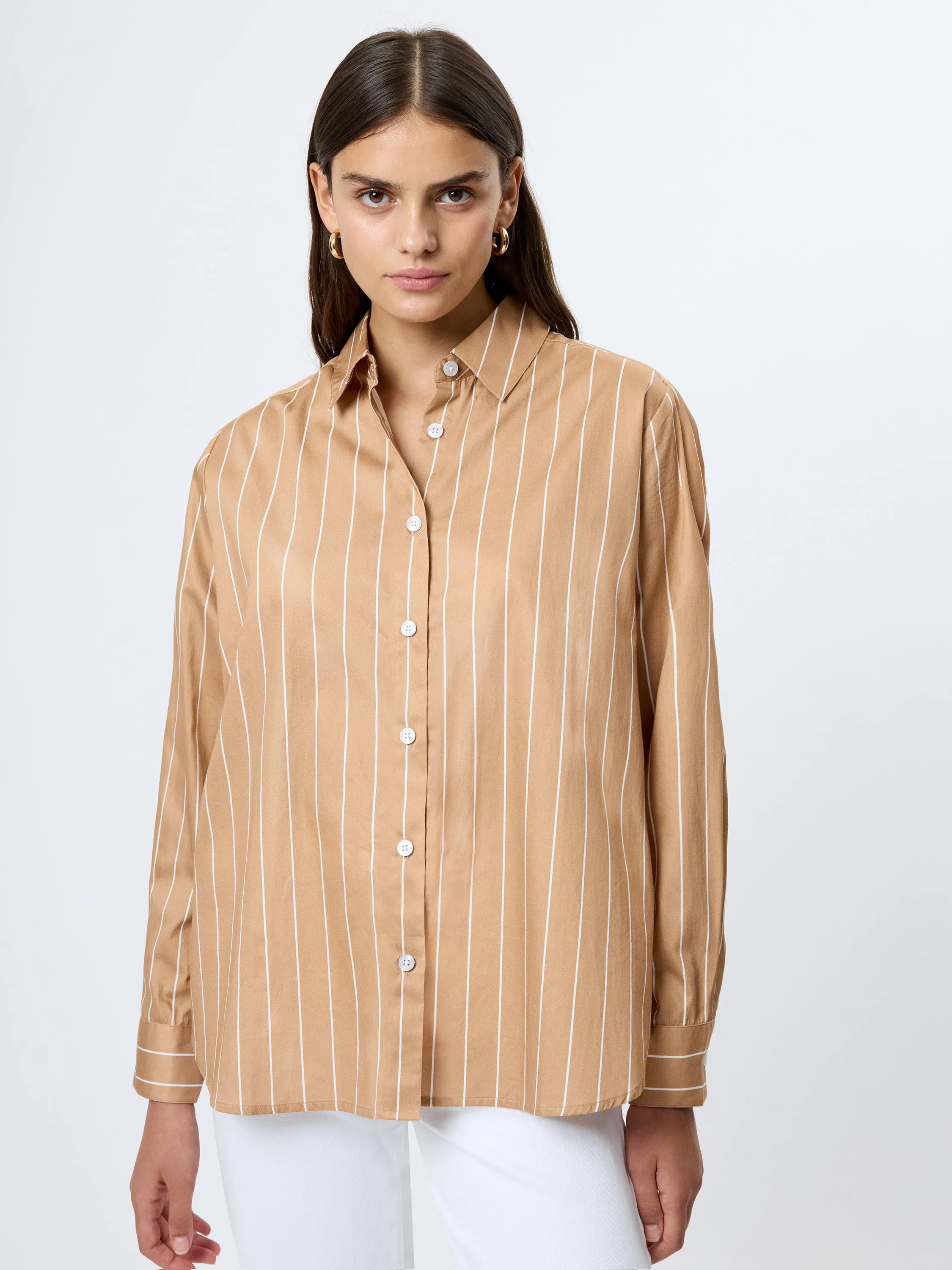 ALEXIS POPLIN FINE LINE SHIRT sold by French Connection