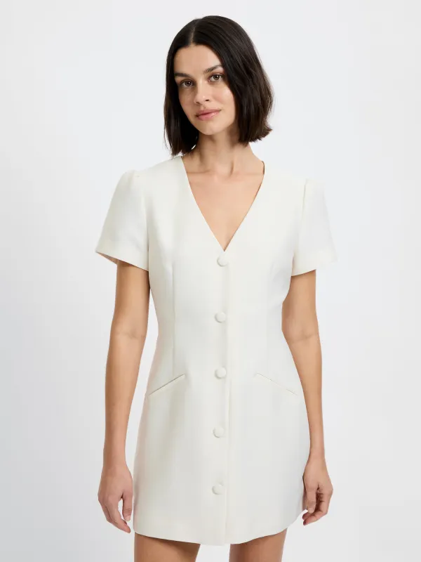 STRUCTURED TAFFETA MINI DRESS made by French Connection