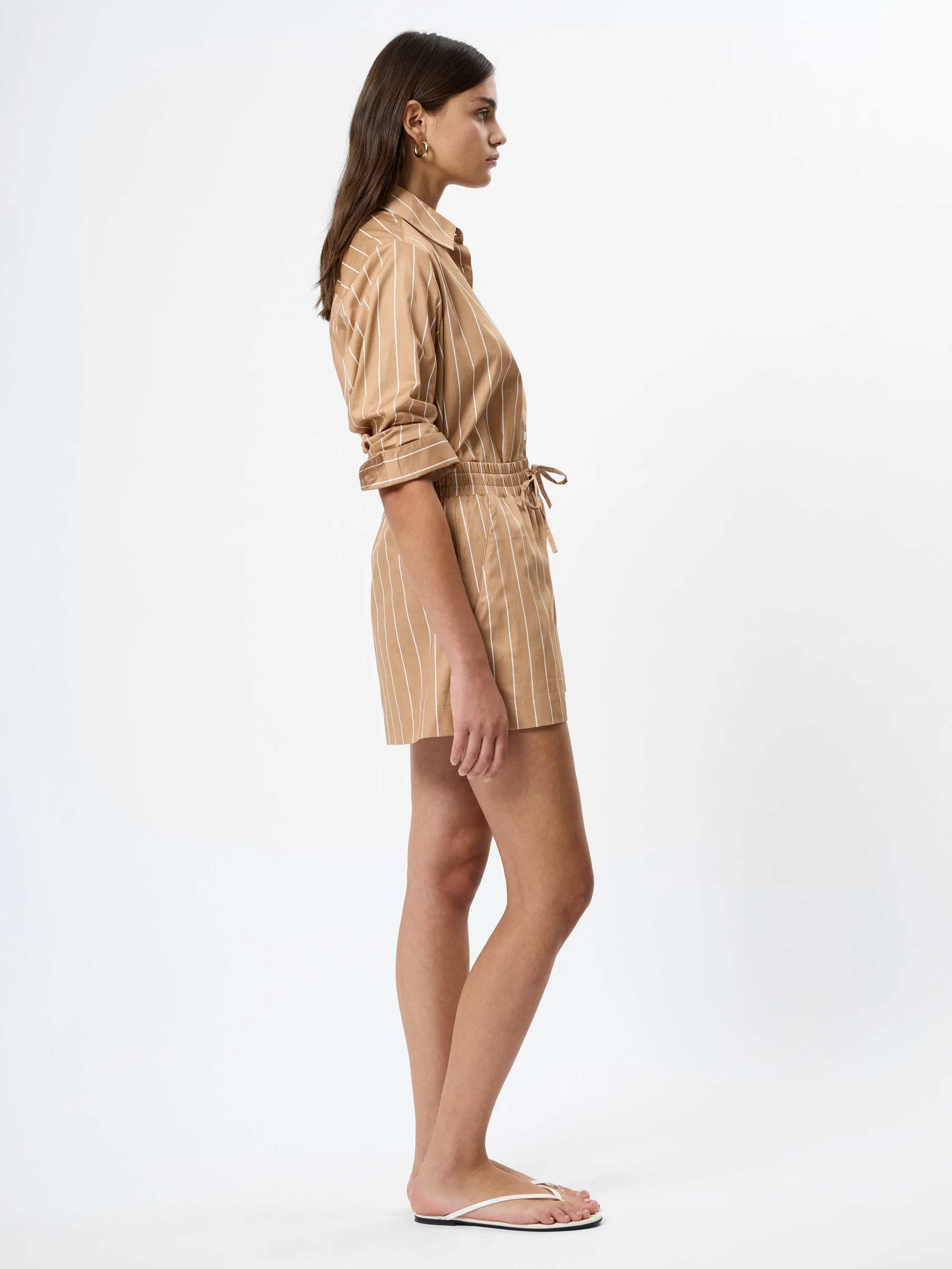 ALEXIS POPLIN STRIPED SHORTS sold by French Connection product image thumbnail 4