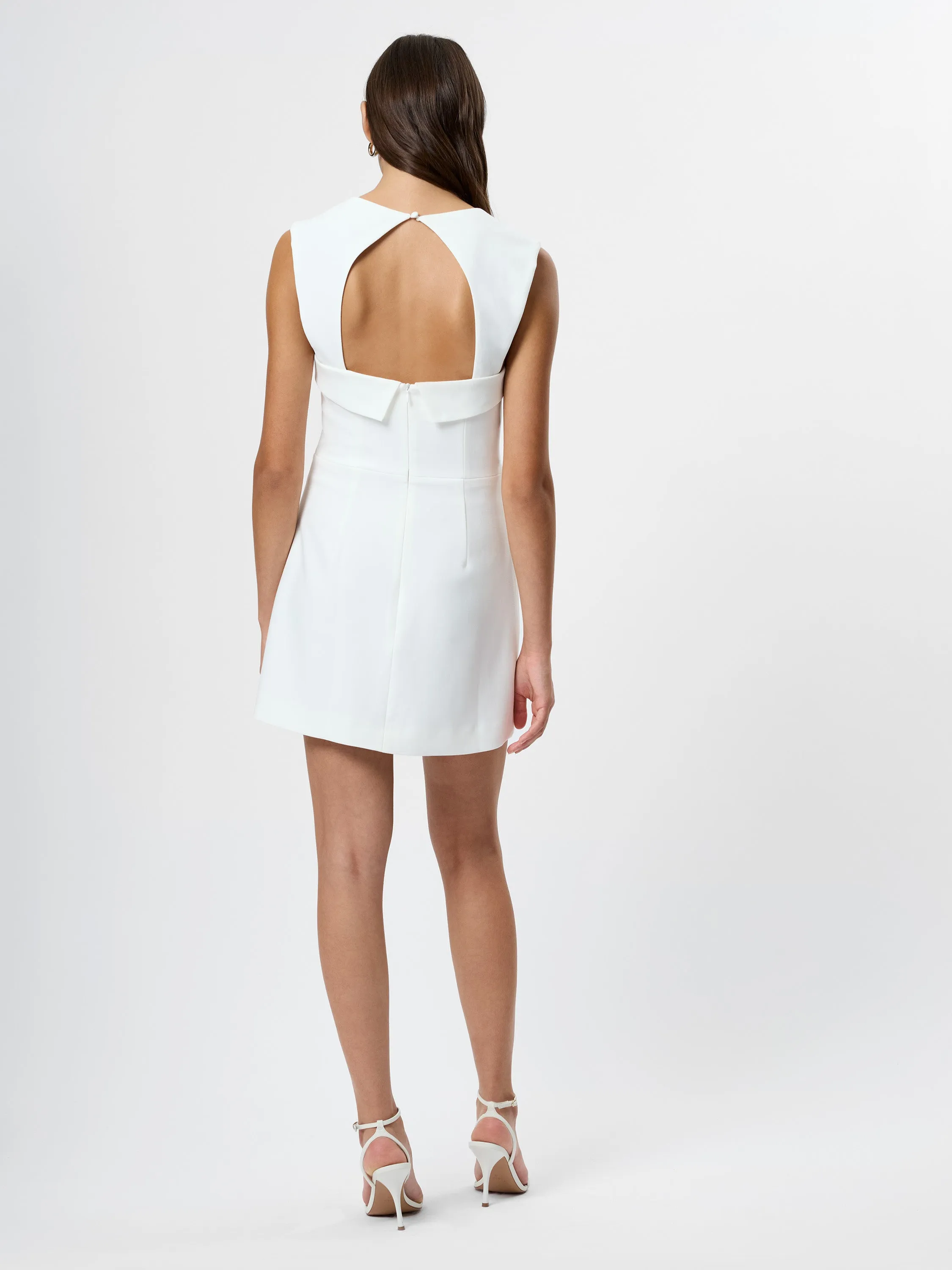 WHISPER FOLDOVER SQUARE NECK MINI DRESS sold by French Connection product image thumbnail 4