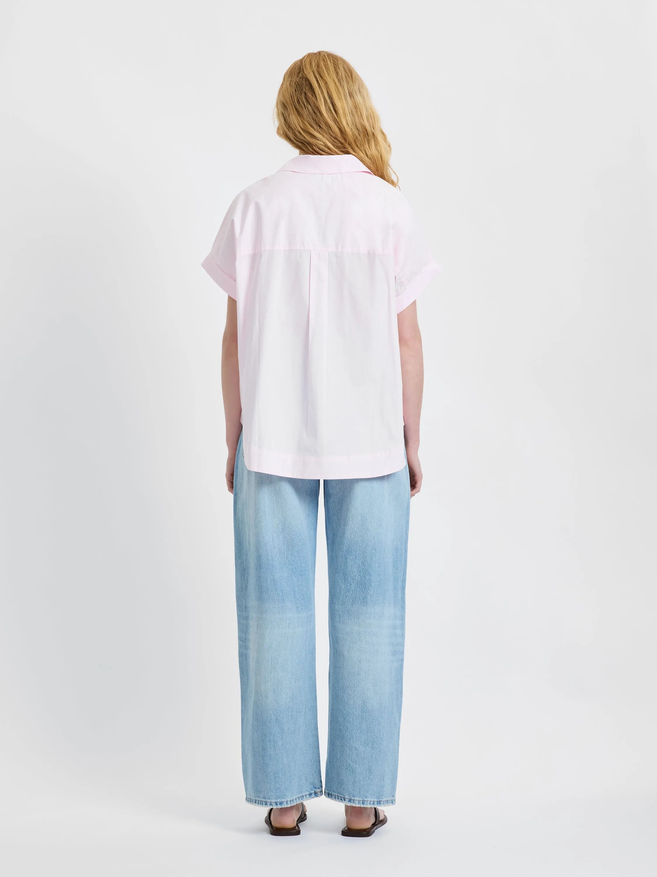 POPLIN COLLAR SHORT SLEEVE PULLOVER sold by French Connection product image thumbnail 4