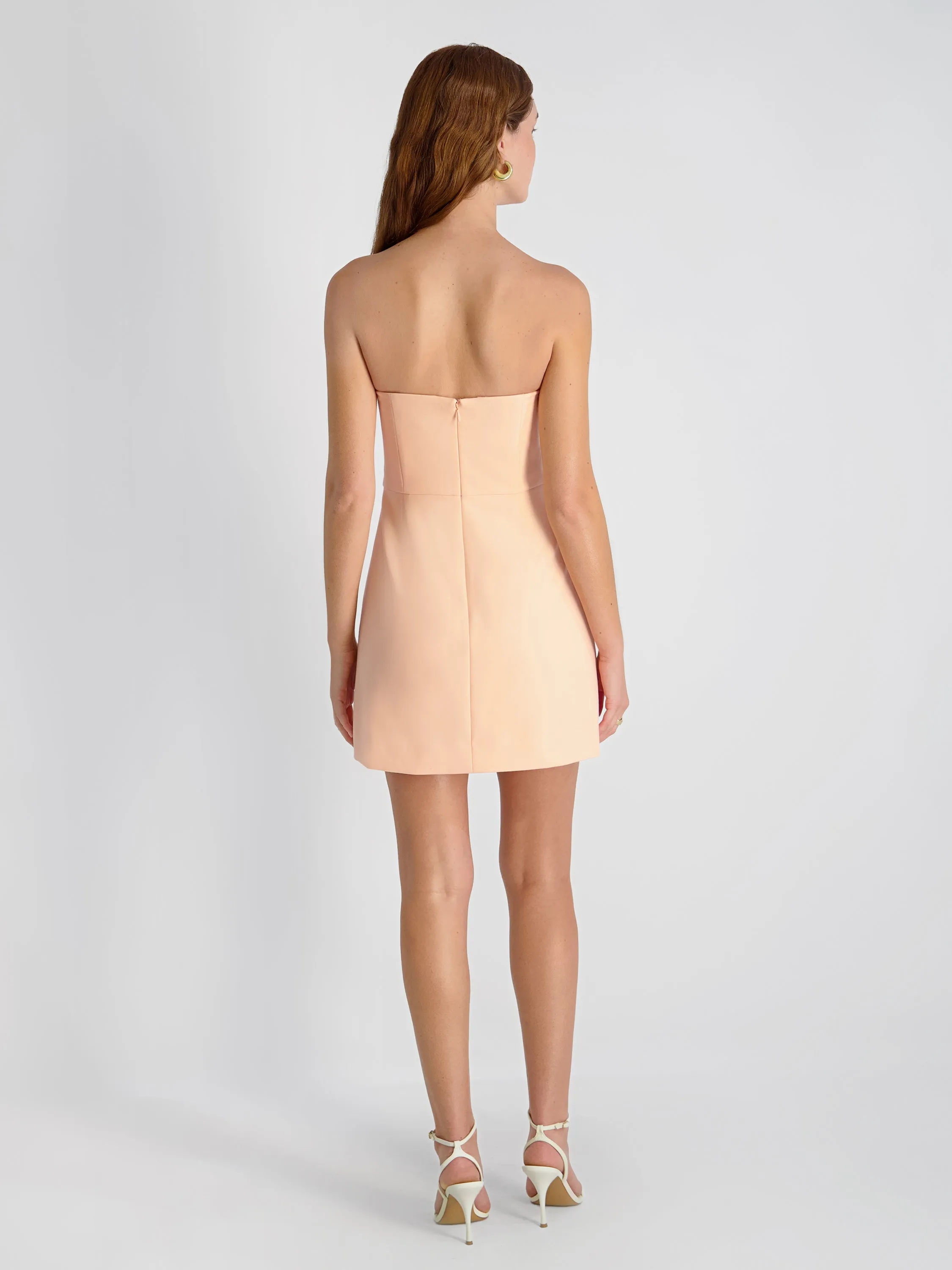 WHISPER STRAPLESS SLIT MINI DRESS sold by French Connection product image thumbnail 3