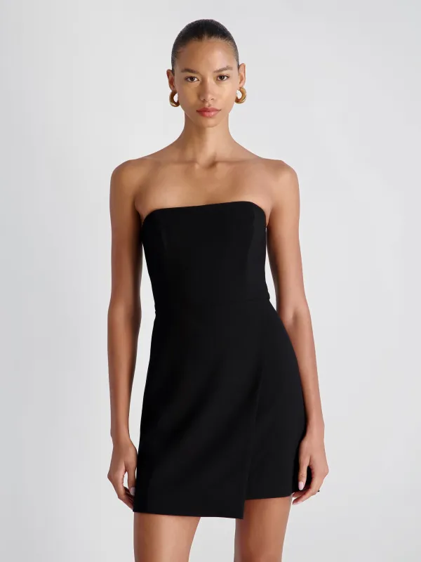WHISPER STRAPLESS SLIT MINI DRESS made by French Connection