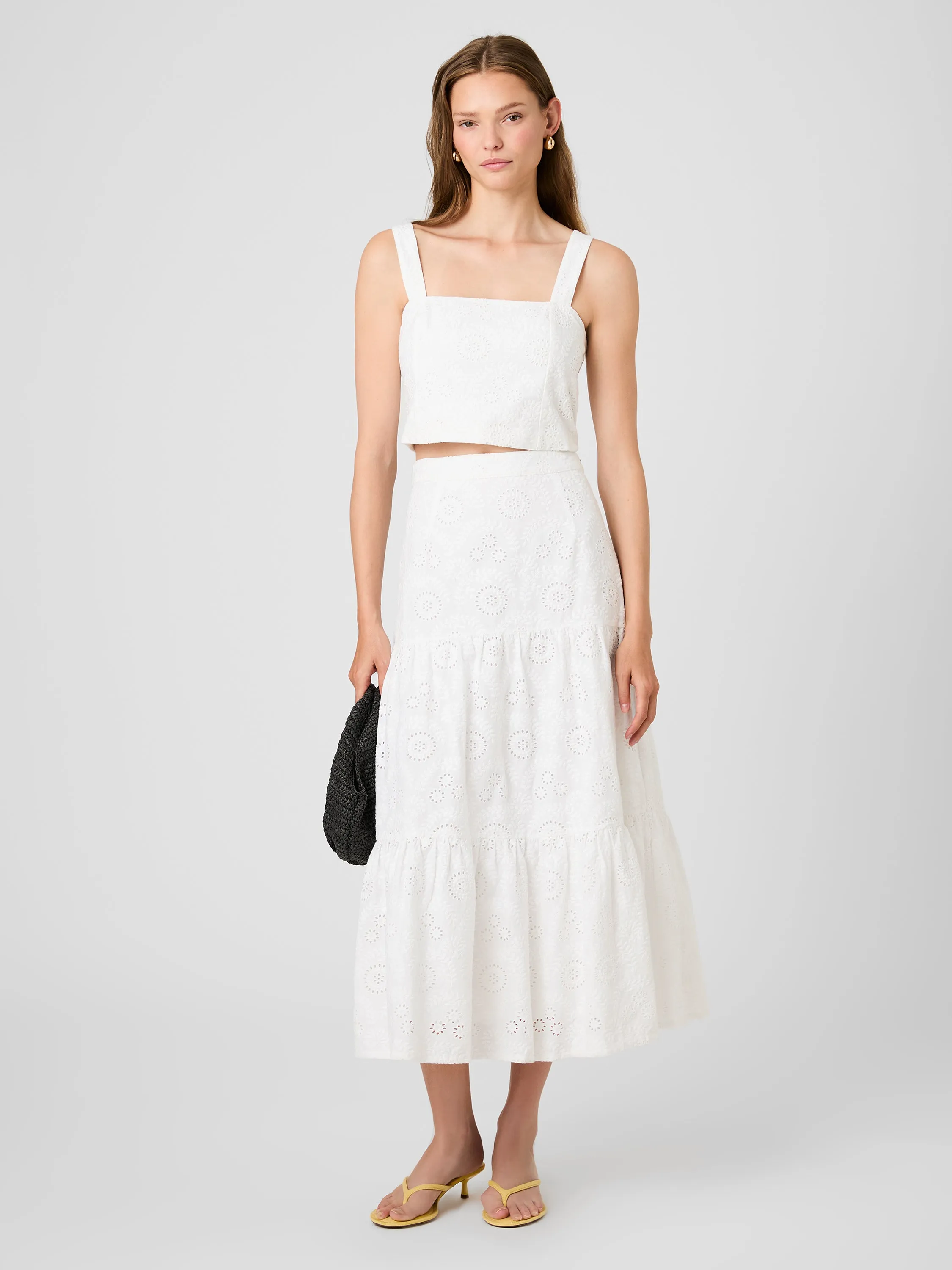 SVEA FLORAL EYELET TOP sold by French Connection product image thumbnail 2