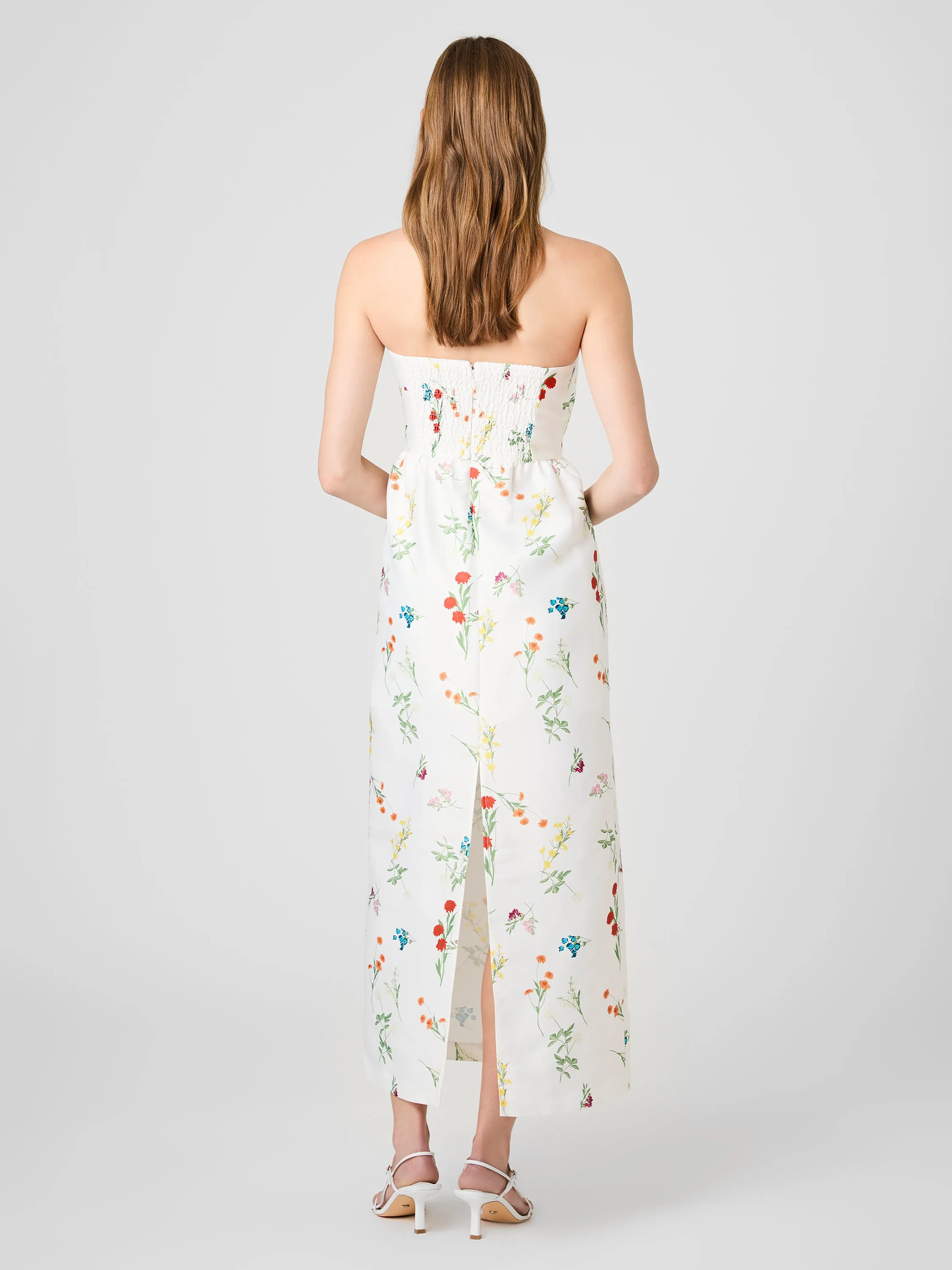 STRUCTURED TAFFETA CHRISTINE STRAPLESS MAXI DRESS sold by French Connection product image thumbnail 4