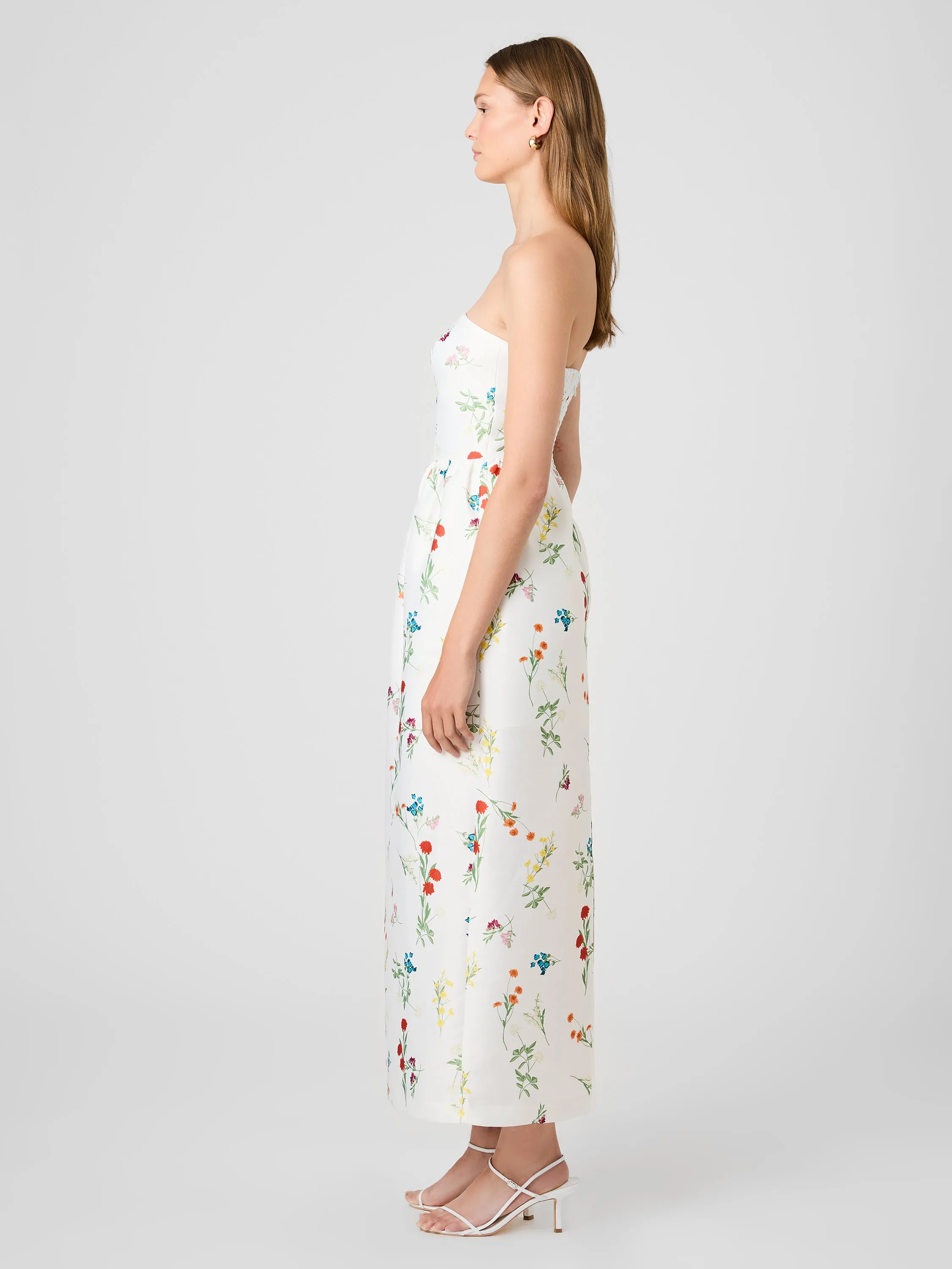 STRUCTURED TAFFETA CHRISTINE STRAPLESS MAXI DRESS sold by French Connection product image thumbnail 3