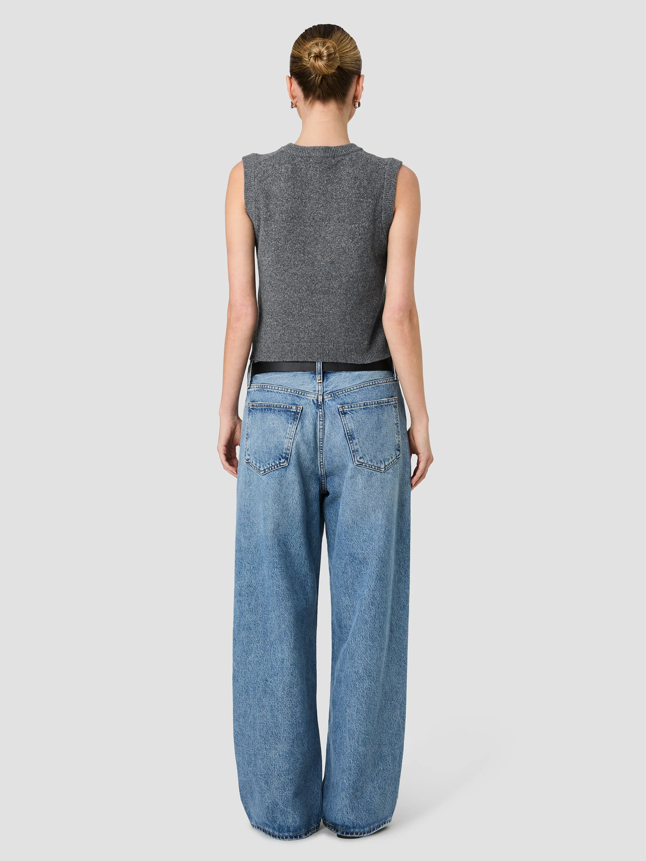 ALEYNA KNIT CONTRAST BUTTONS SLEEVELESS TOP sold by French Connection product image thumbnail 4
