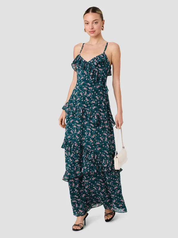 MARINA LUCIA FLEUR RUFFLE MAXI DRESS made by French Connection