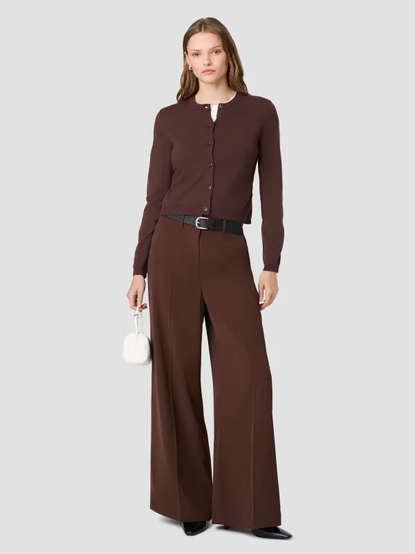 HARRY SUITING HIGH WAISTED WIDE LEG TROUSERS made by French Connection