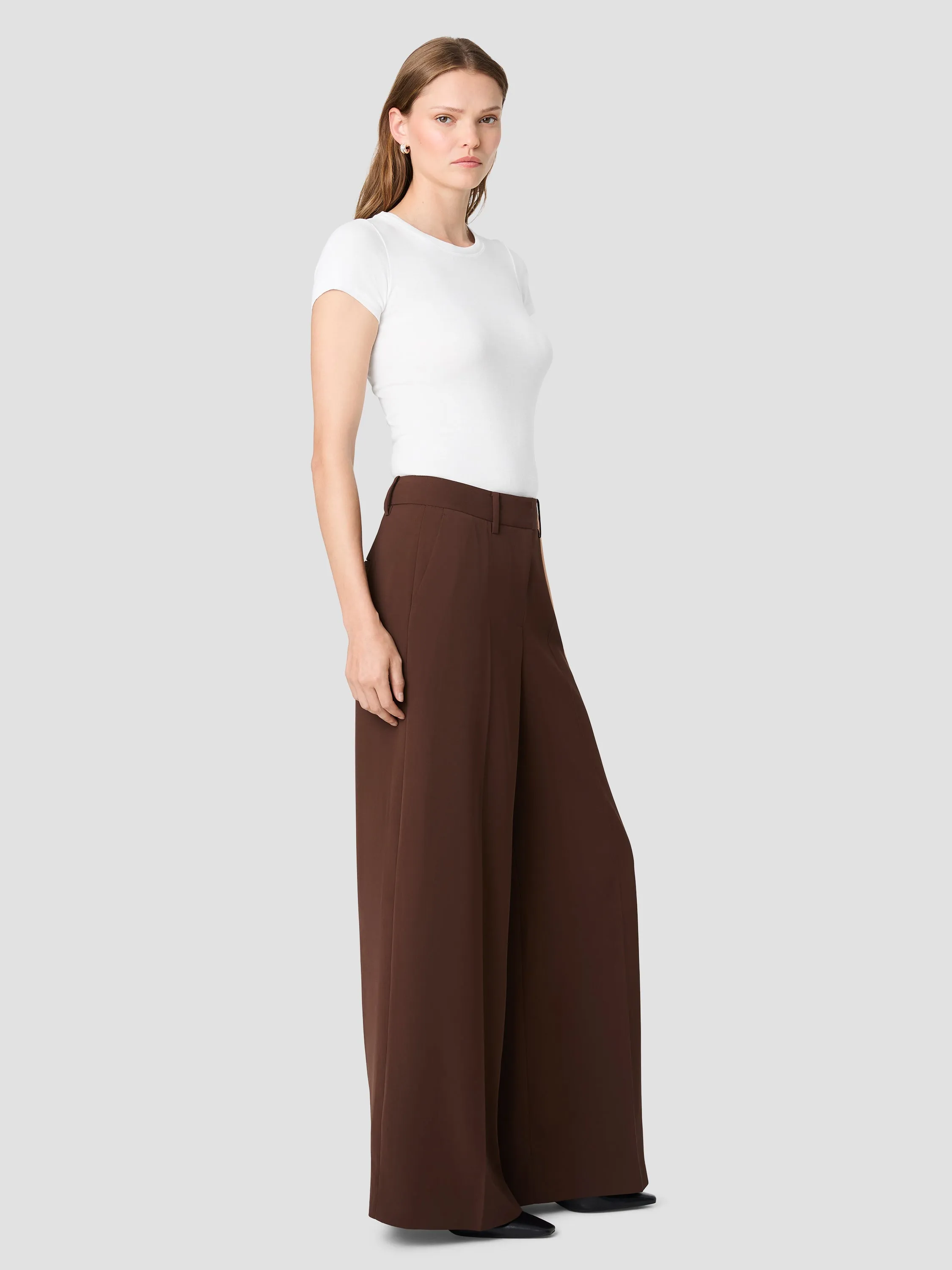 HARRY SUITING HIGH WAISTED WIDE LEG TROUSERS sold by French Connection product image thumbnail 5