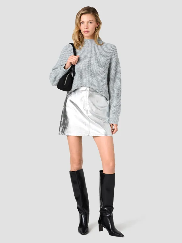 ELODIE TINSEL BLEND KNIT PULLOVER SWEATER made by French Connection