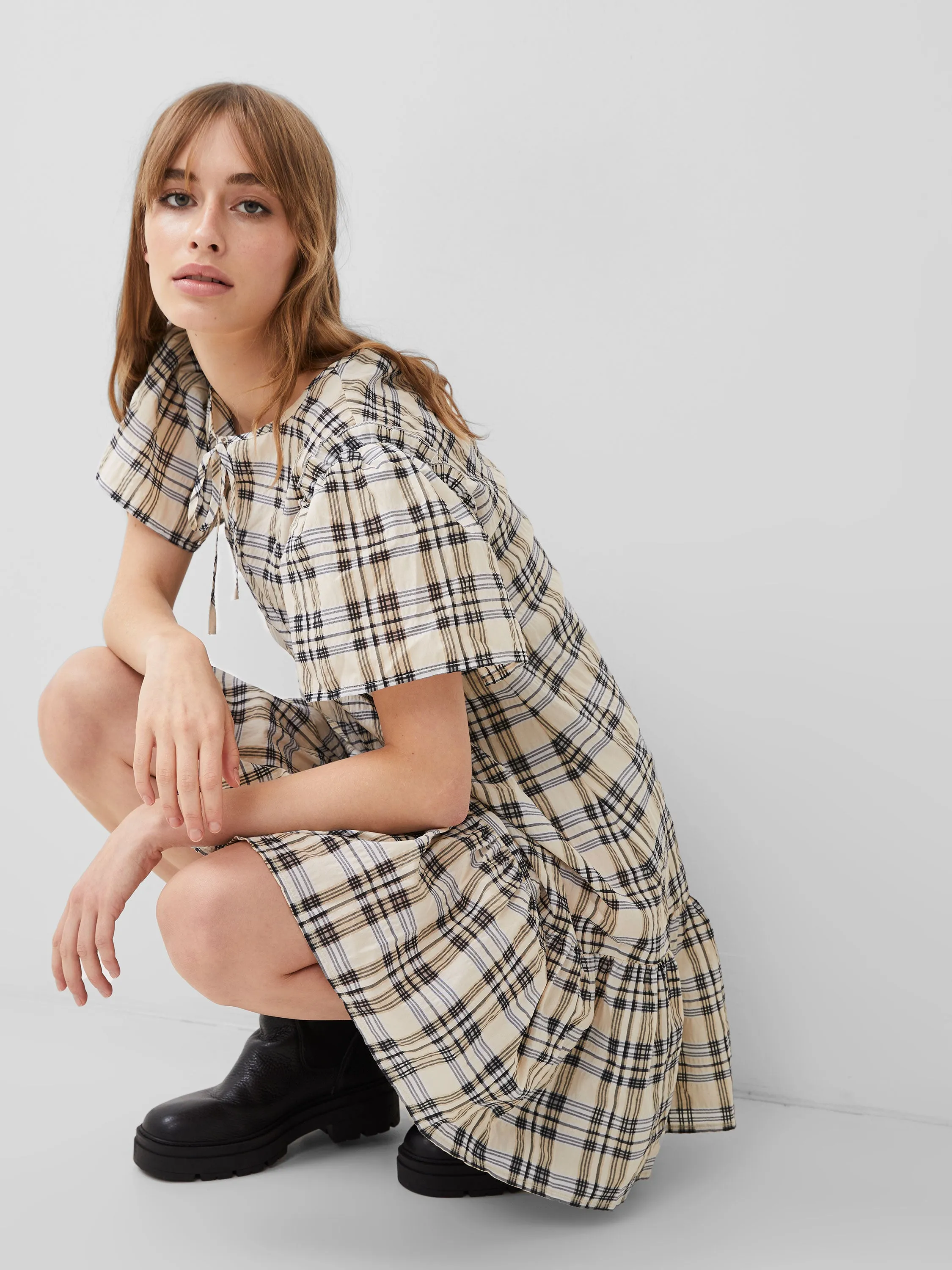 Ivy Check Dress sold by French Connection product image thumbnail 4
