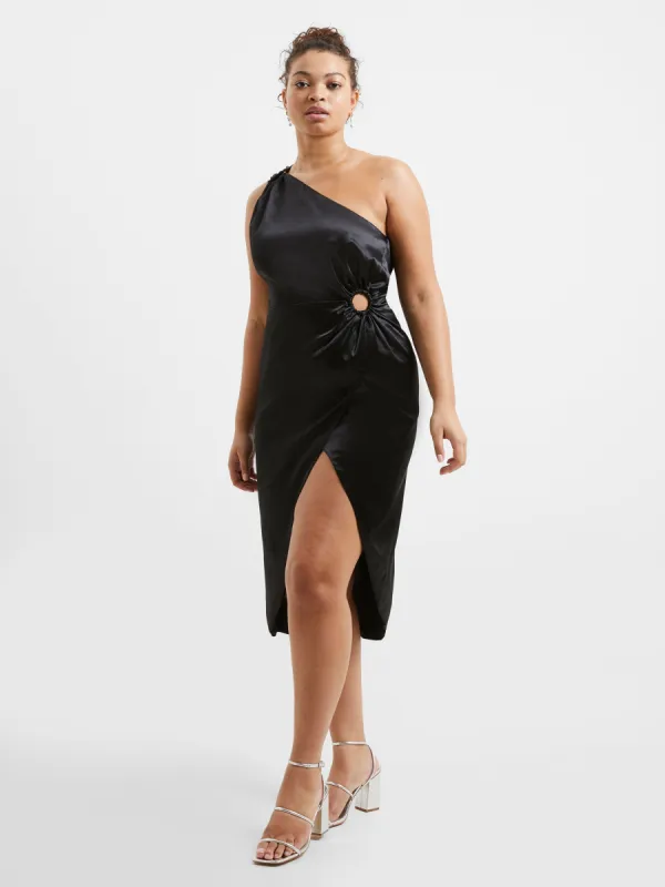 Adaline Satin One Shoulder Midi Dress sold by French Connection
