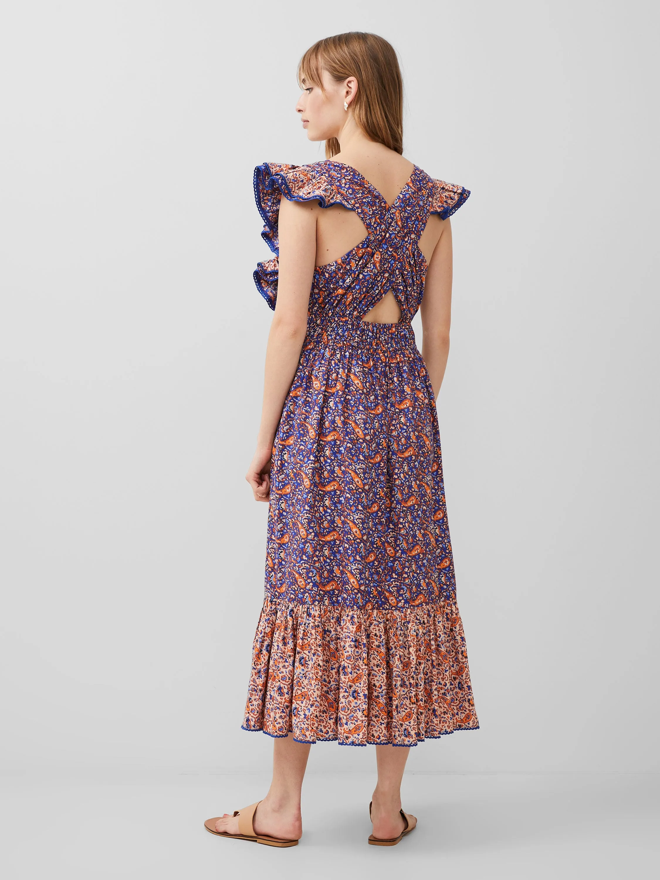 Anathia Blaire Frill Midi Dress sold by French Connection product image thumbnail 5