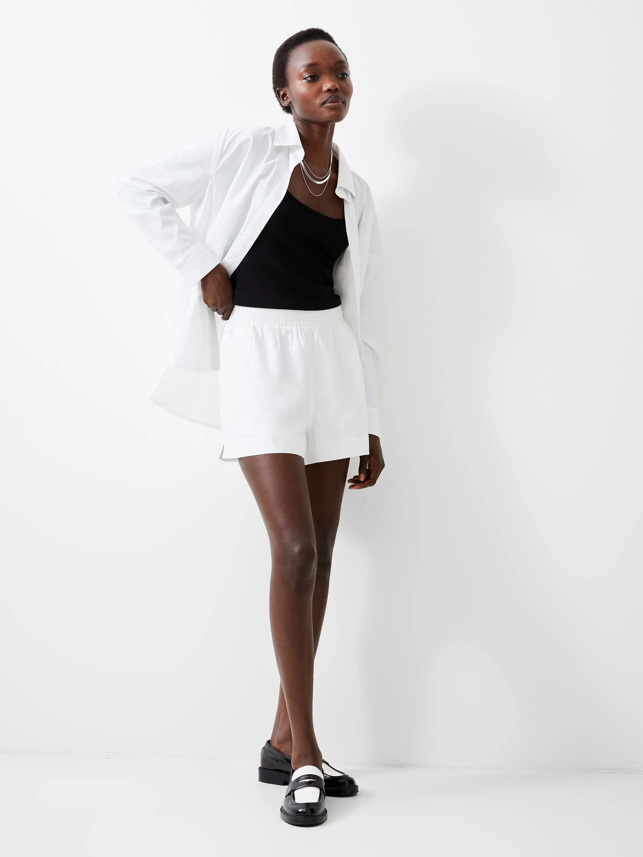 Solid Shirting Shorts sold by French Connection