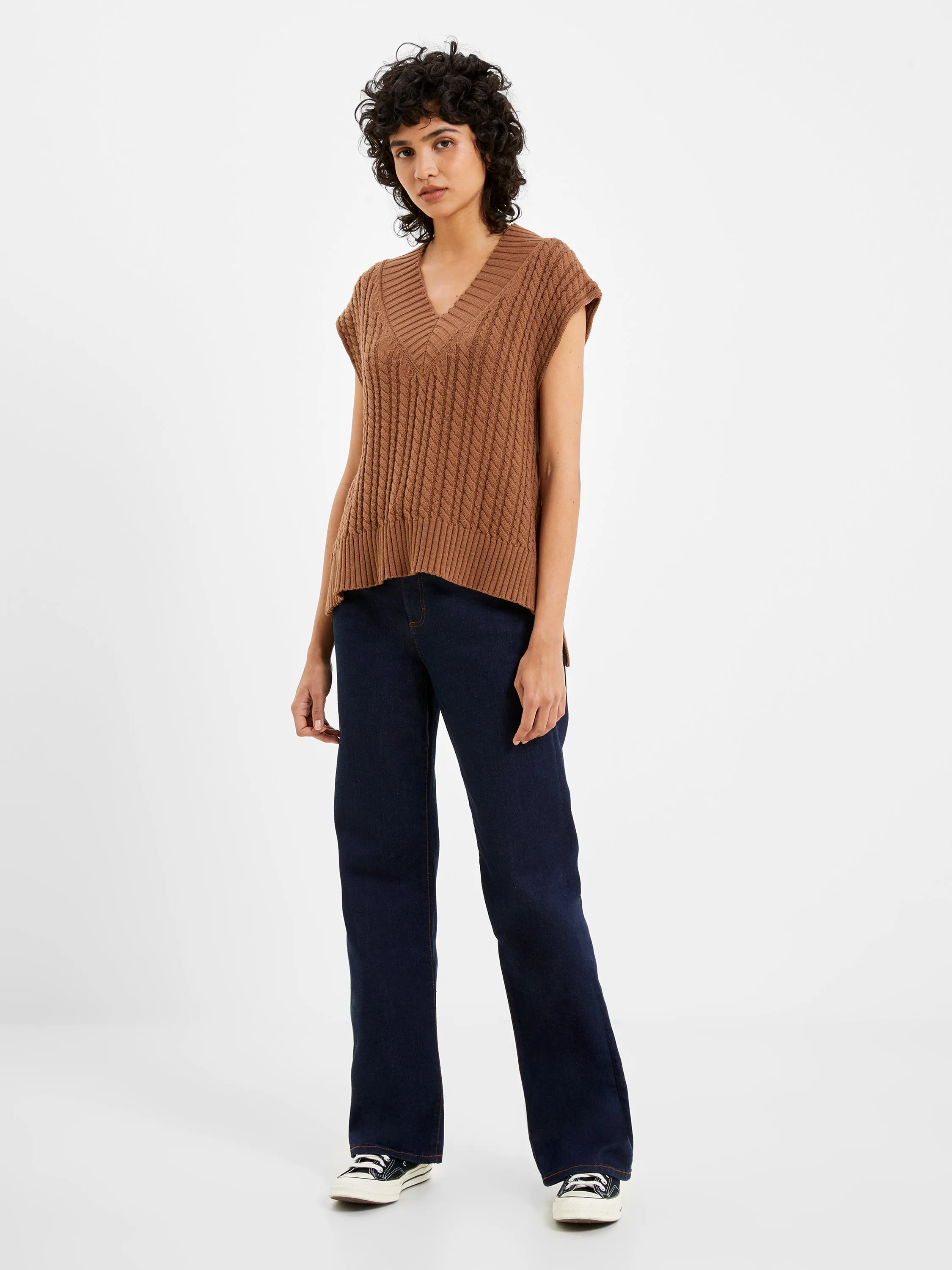 Mozart V Neck Cap Sleeve Sweater Vest sold by French Connection product image thumbnail 3