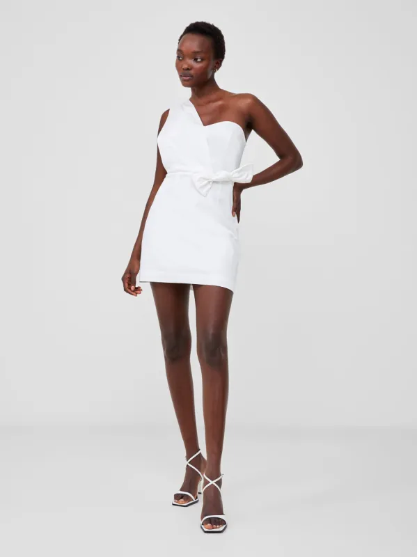 Florida One Shoulder Bow Mini Dress made by French Connection