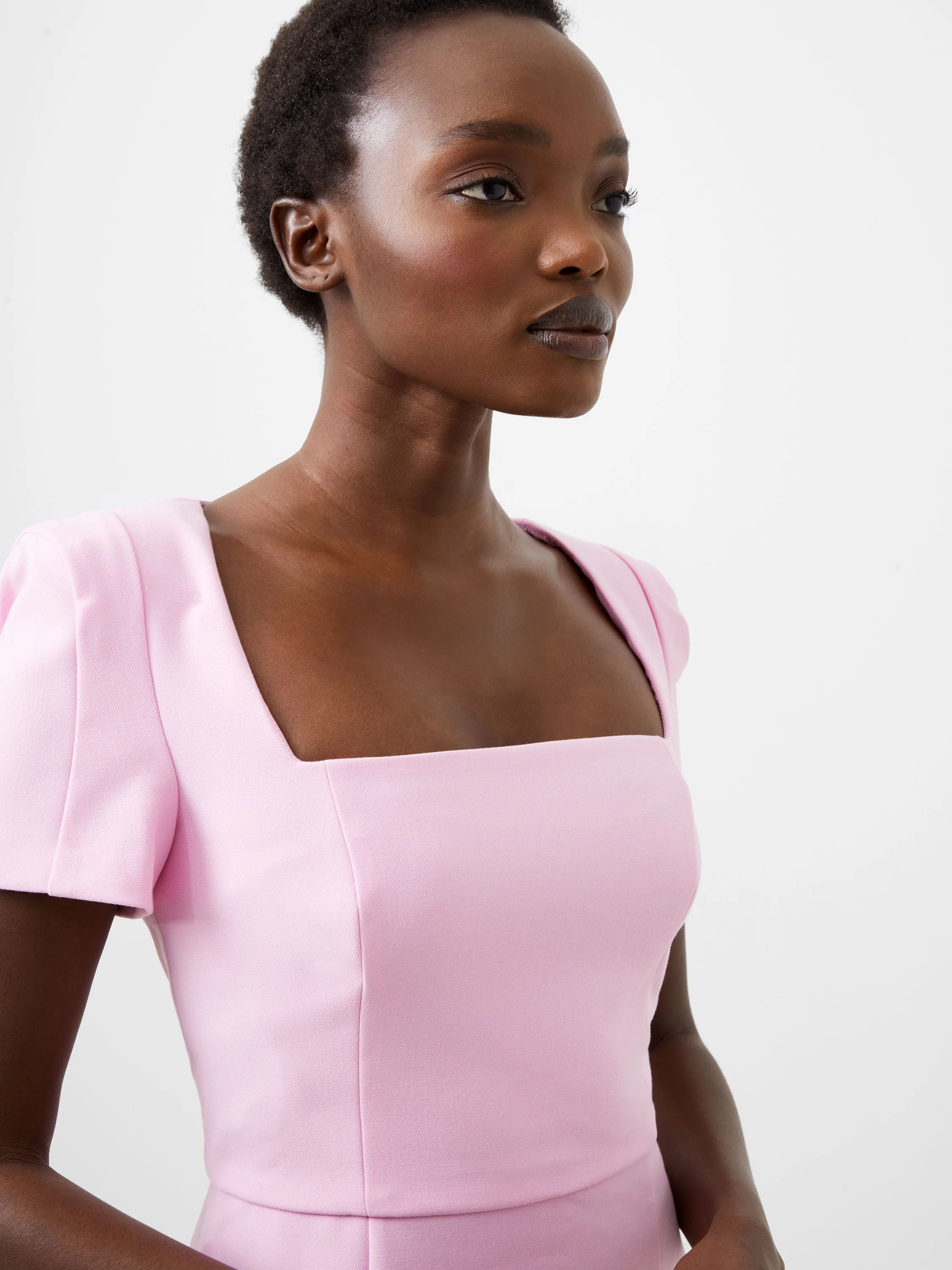 Whisper Square Neck Short Sleeve Dress sold by French Connection product image thumbnail 3