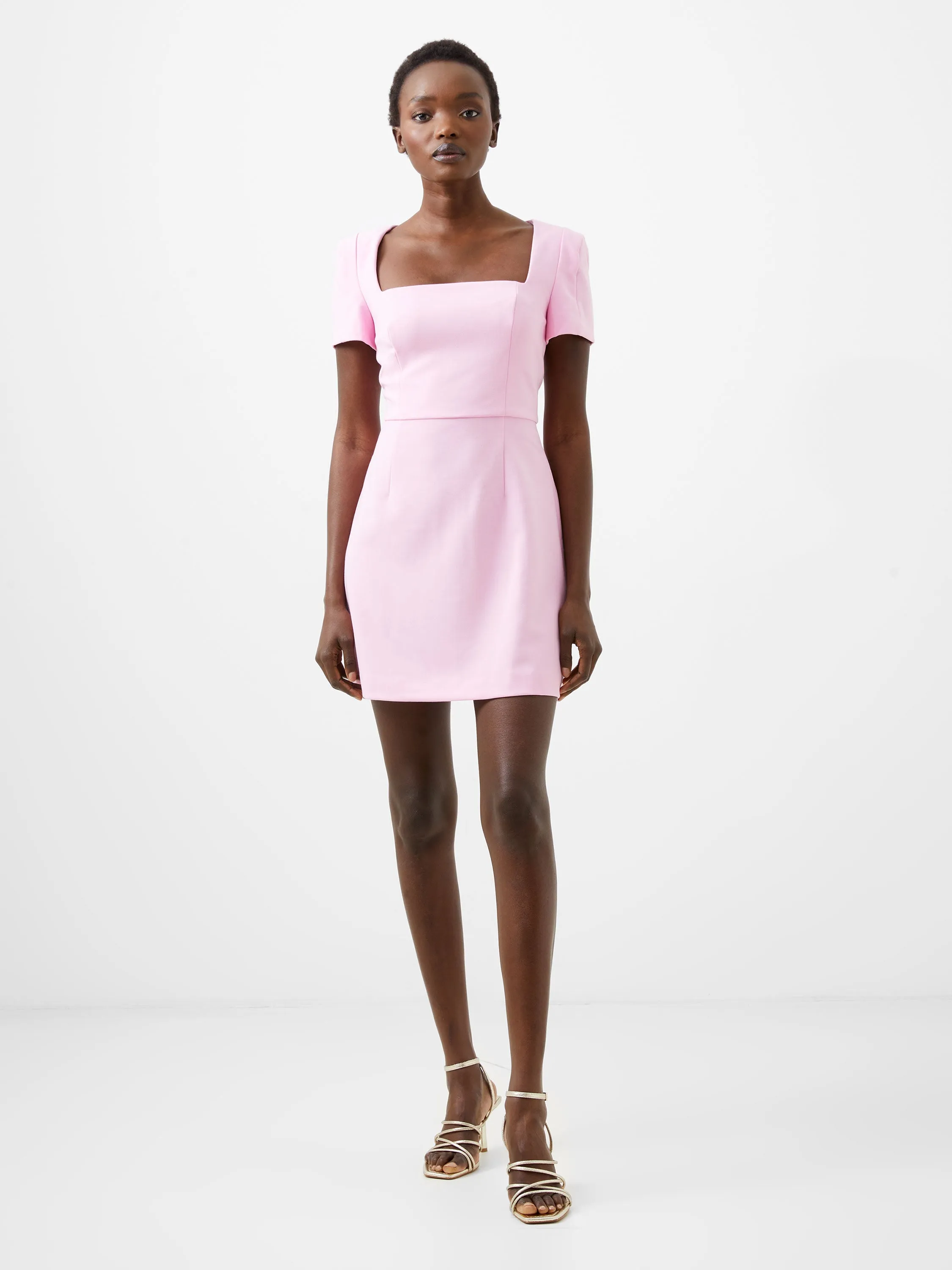 Whisper Square Neck Short Sleeve Dress sold by French Connection product image thumbnail 4