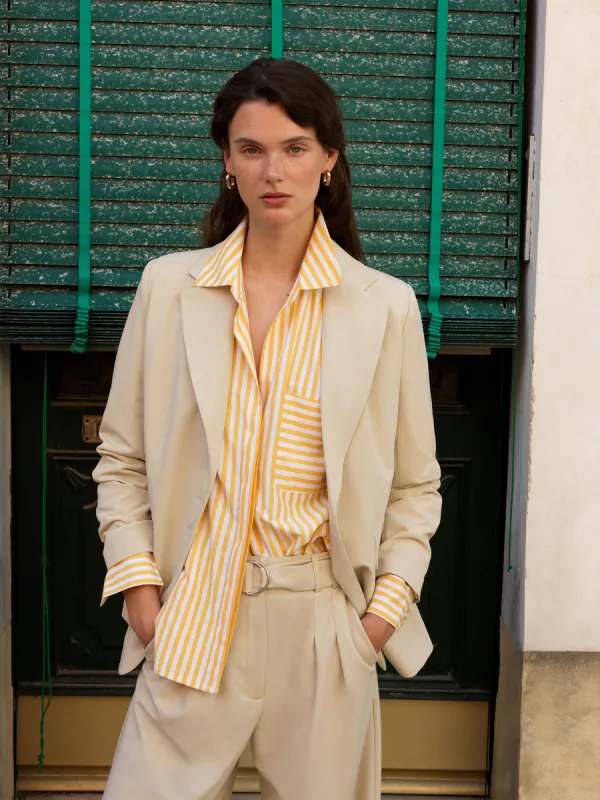 Thick Stripe Relaxed Popover sold by French Connection