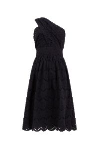 Appelona Broderie Anglaise One Shoulder Dress sold by French Connection