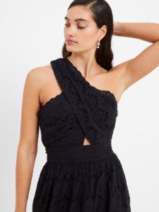 Appelona Broderie Anglaise One Shoulder Dress sold by French Connection