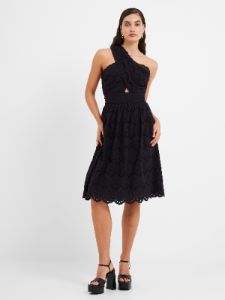 Appelona Broderie Anglaise One Shoulder Dress sold by French Connection
